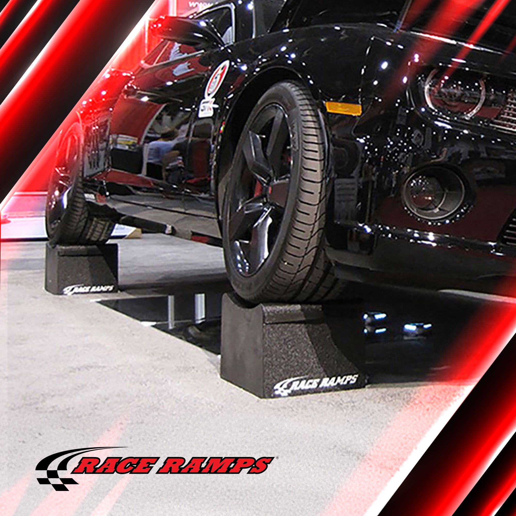 Race Ramps 10 Inch Wheel Cribs for Car Maintenance and Display, RR-WC-10, Black - VMInnovations