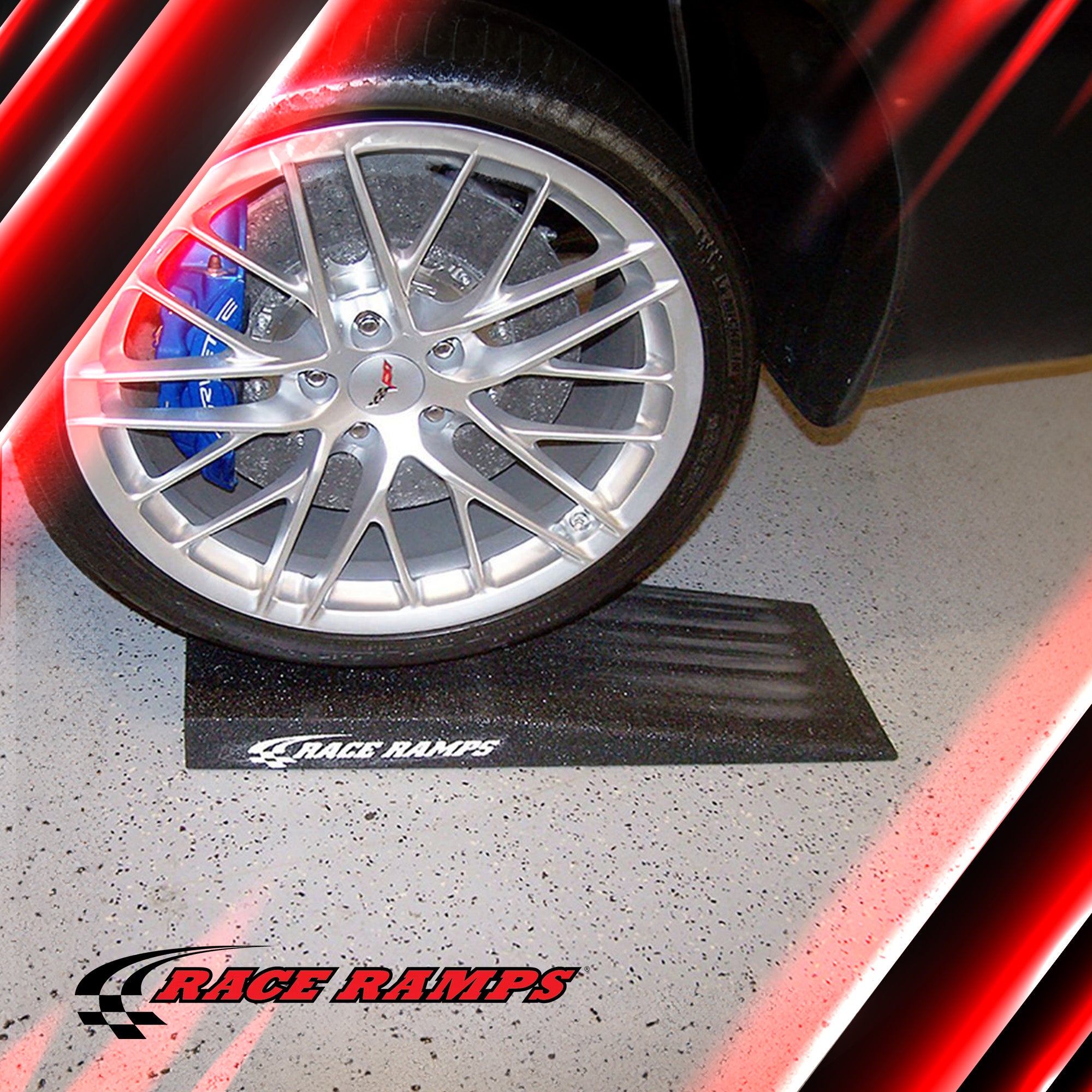 Race Ramps Trak-Jax Lightweight Car Lift Ramps Low Profile Vehicles RR-TJ, Black - VMInnovations