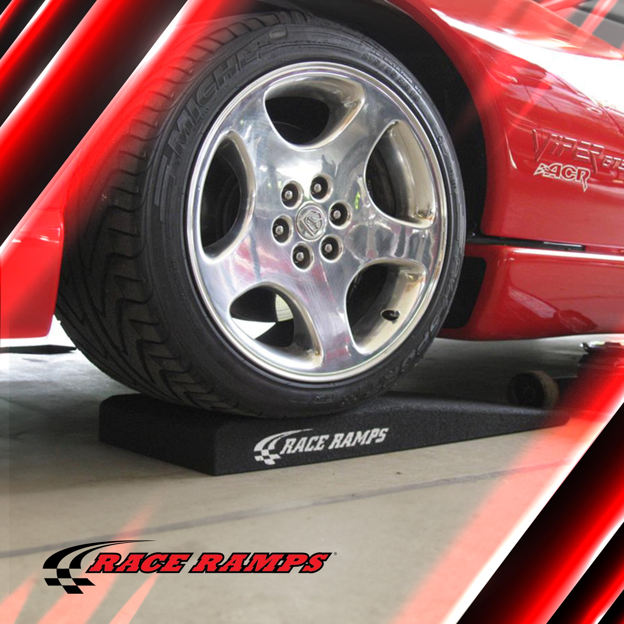 Race Ramps Trak-Jax Lightweight Car Lift Ramps Low Profile Vehicles RR-TJ, Black - VMInnovations