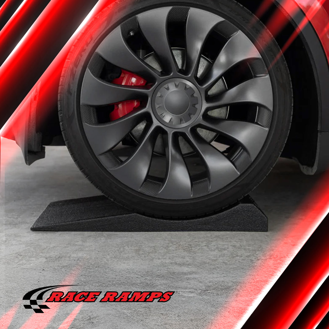 Race Ramps FlatStoppers, Tire Saver Ramps for Car Storage, 14" Wide, Set of 4