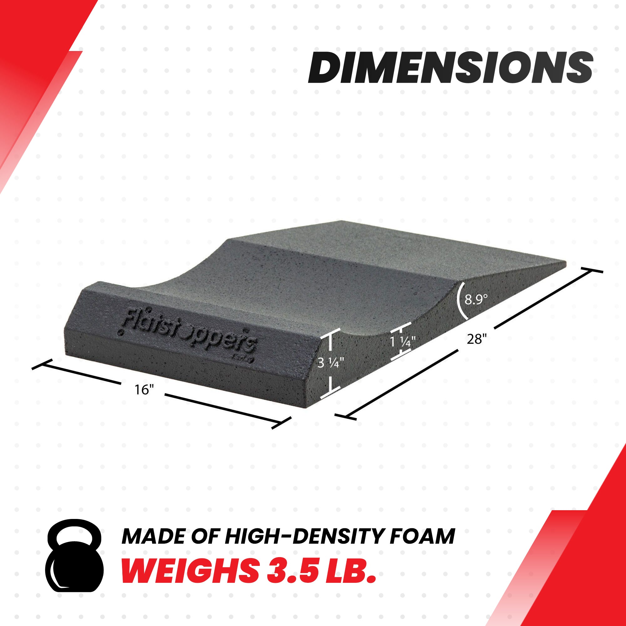Race Ramps Supercar FlatStoppers, Tire Car Ramps for Storage, 16" Wide, Set of 4 - VMInnovations