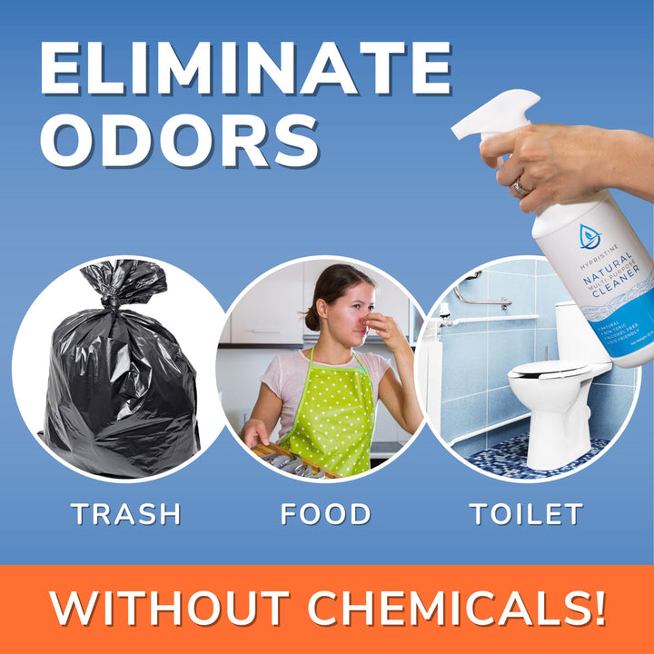 Hypristine Natural Multipurpose Surface Cleaner, 32 fl oz Spray Bottles, 4 Pack