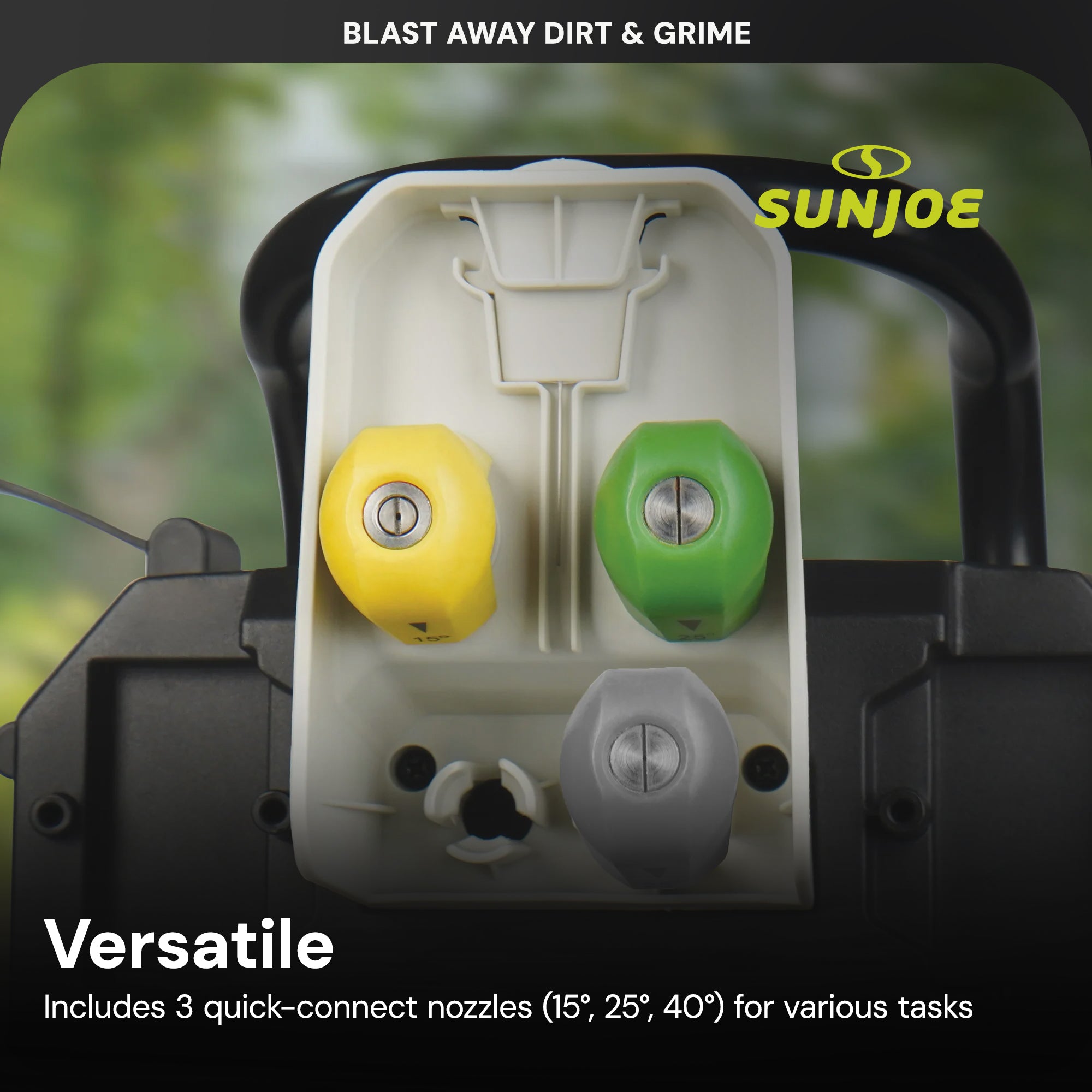 Sun Joe 14.9A Electric Pressure Washer w/Wheels & 7Pc Accessory Kit (Open Box) - VMInnovations