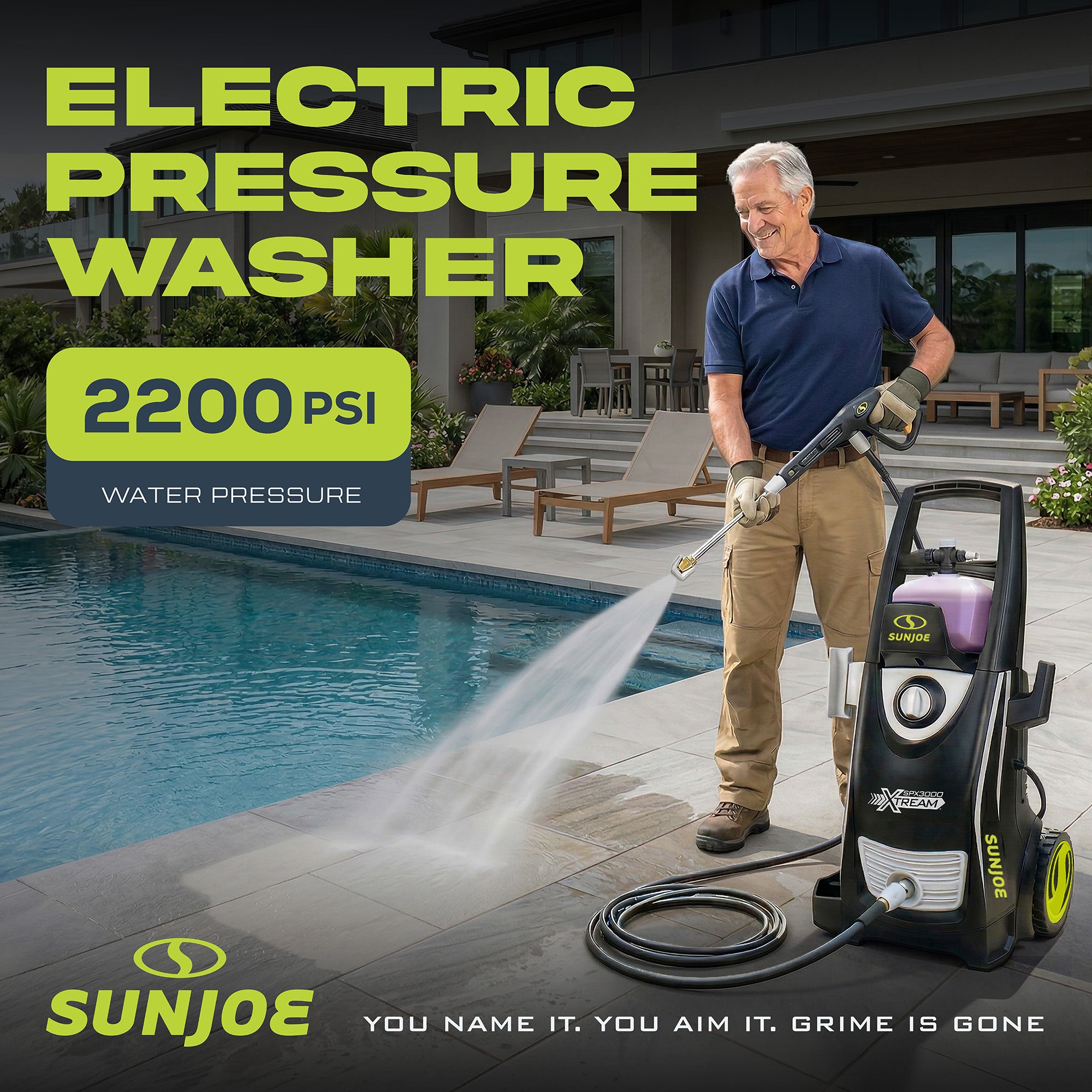 Sun Joe XTREAM Clean Electric Pressure Washer w/Wand, SPX3000-XT, PWMA Certified (For Parts)