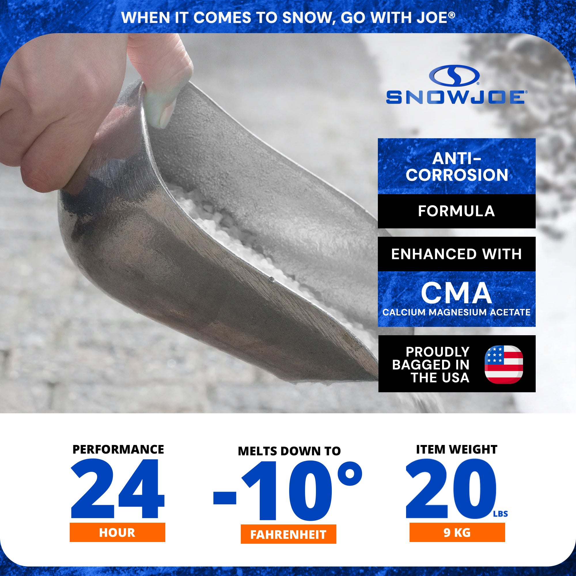 Snow Joe Keep It Green Snow & Ice Melter, Salt Pellets with Green Tint - 20 Lb Bag - Ice Remover for Driveway, Concrete, Sidewalk, and Outdoor Spaces - VMInnovations