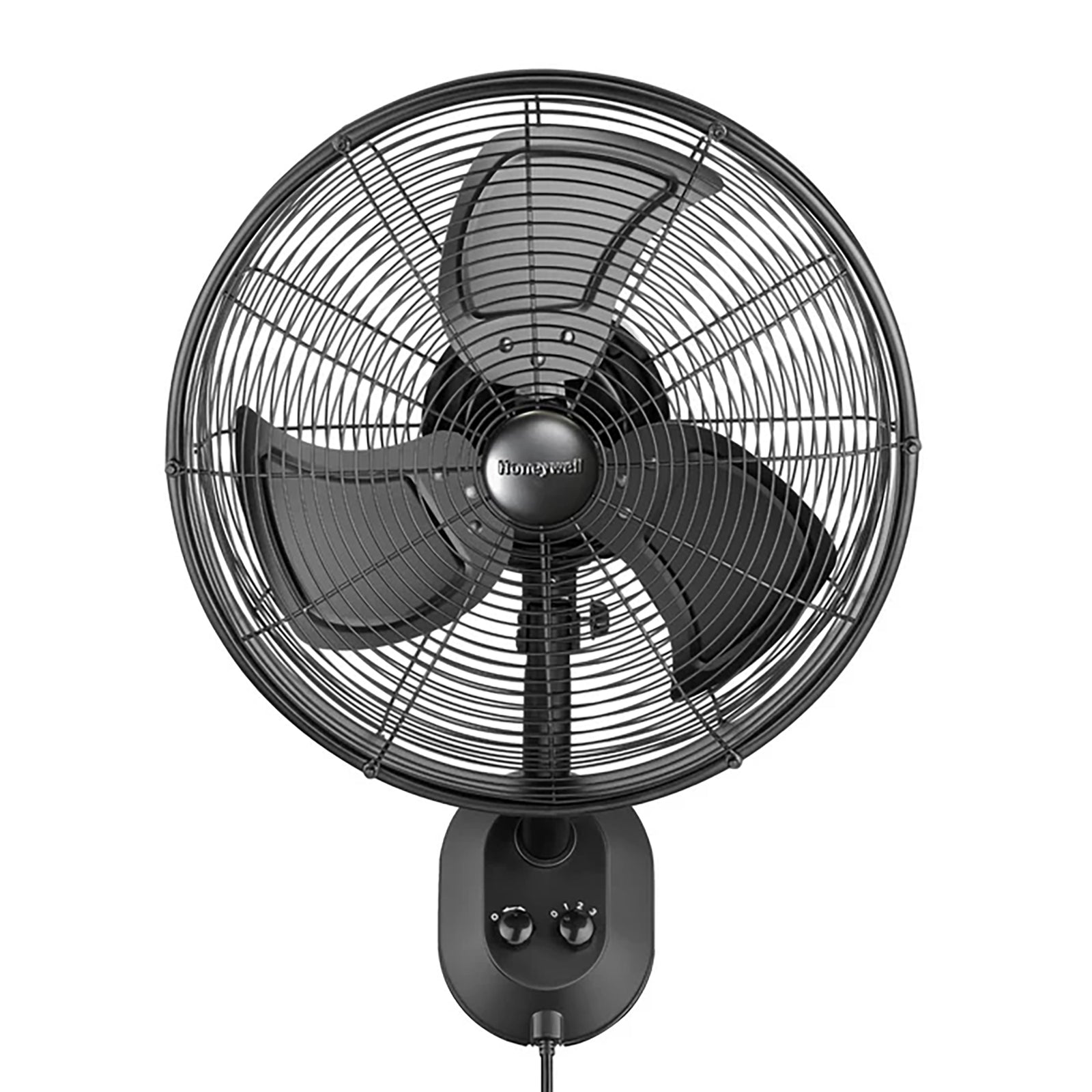 Mule 18 Inch Wall Mount Outdoor Oscillating Wet Rated Airflow Fan, Matte Black - VMInnovations
