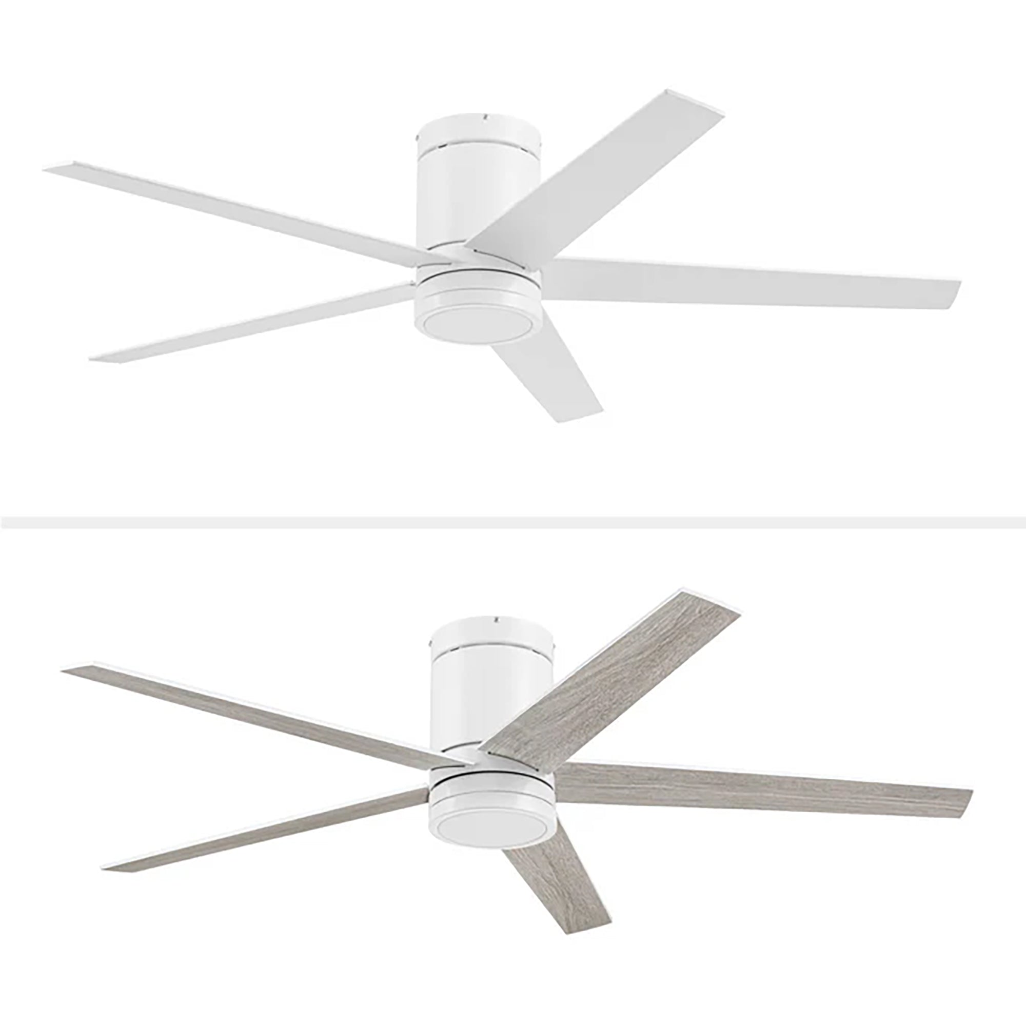 Honeywell 52" Ceiling Fan LED Light Remote Control Indoor Airflow Fixture, White - VMInnovations