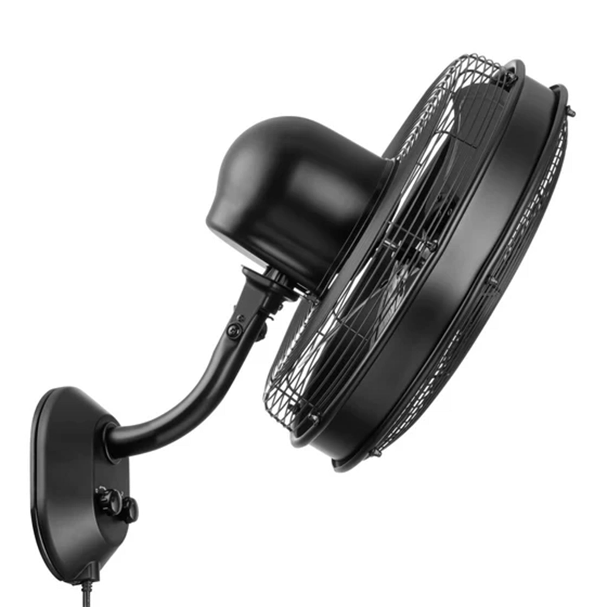 Mule 18" KWIK Install Wall Mount Outdoor Oscillating Wet Rated Fan, (Used)
