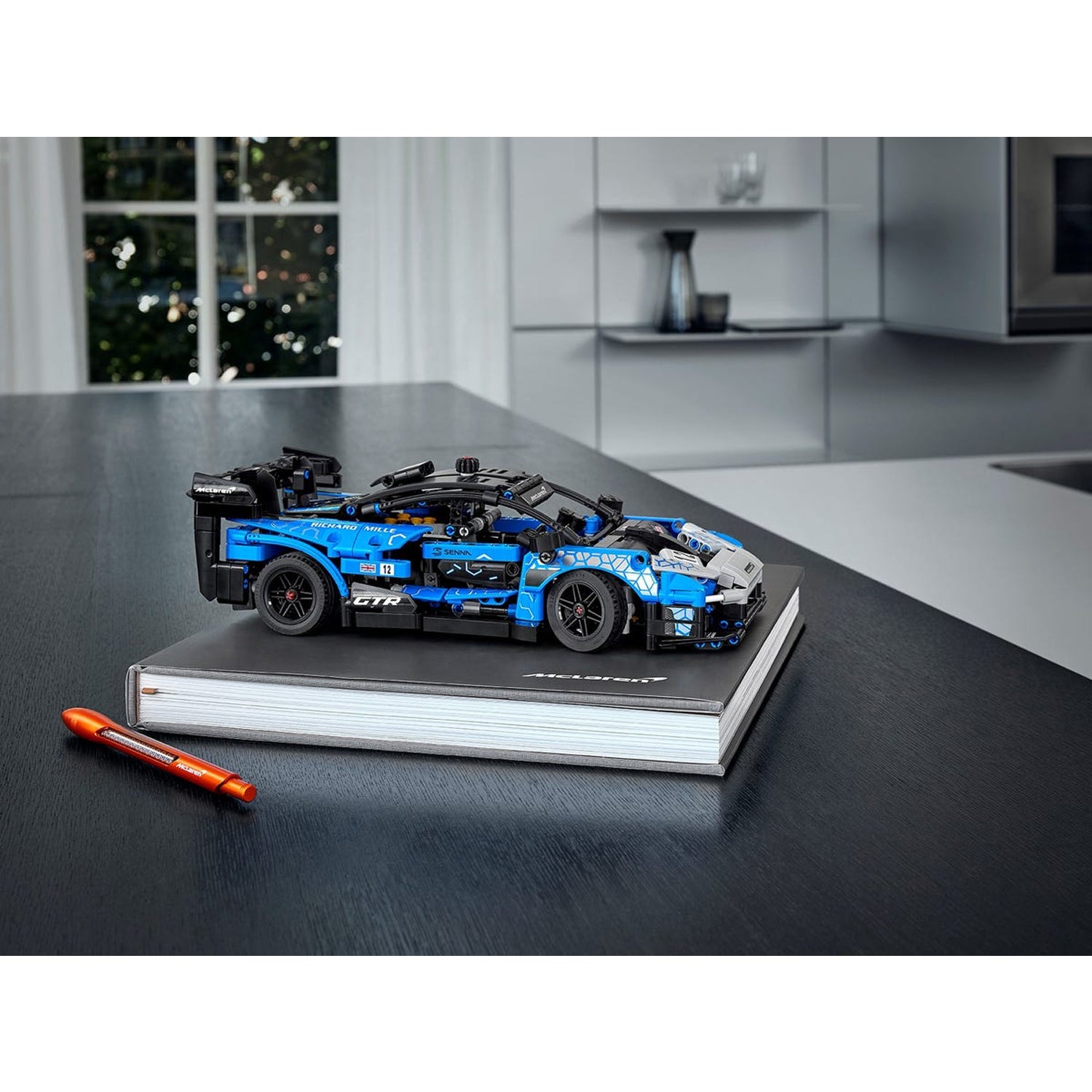 LEGO Technic 42123 McLaren Senna Block Building Set with Skiing Santa Claus Toy