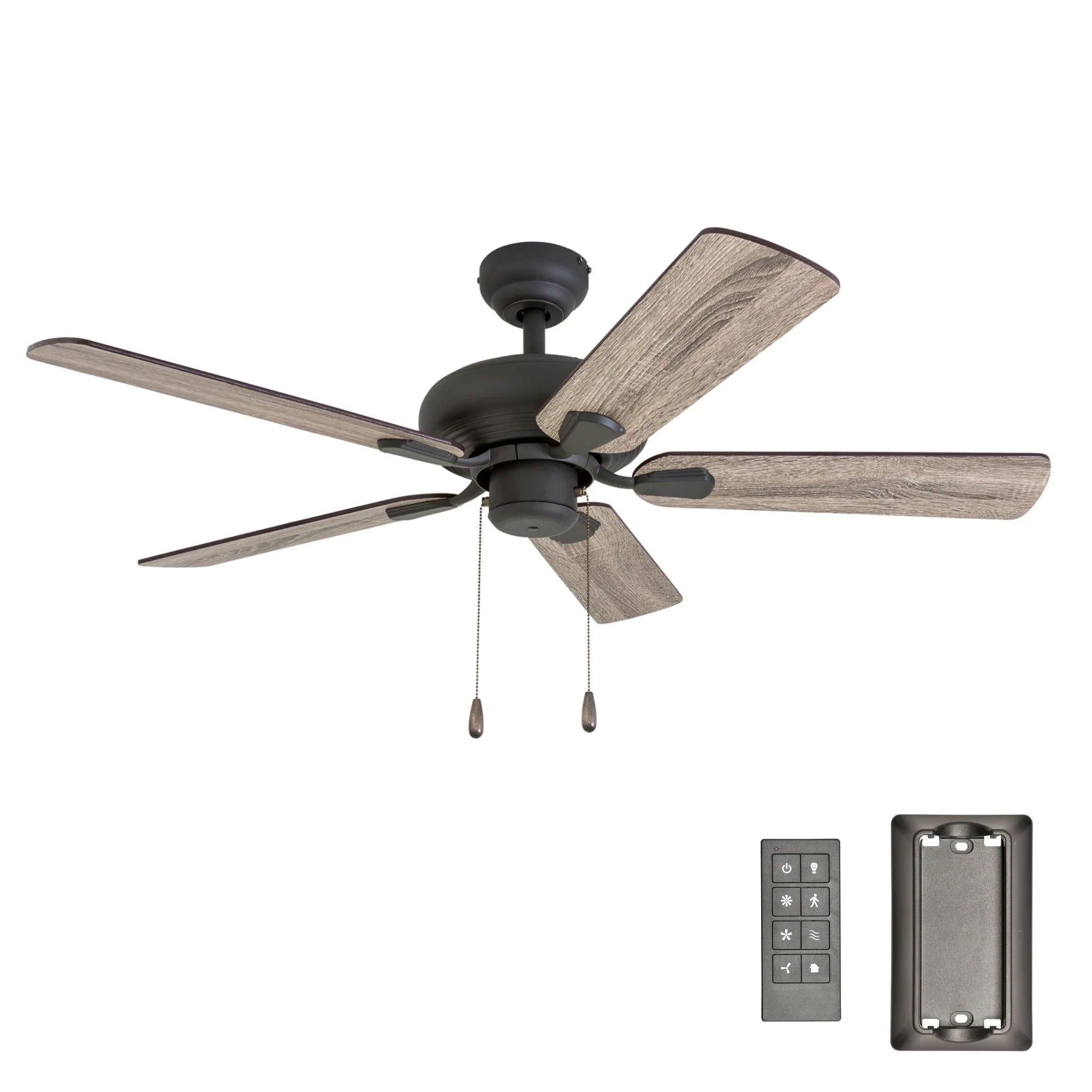 Prominence Home Russwood 42 Inch Farmhouse Ceiling Fan with No Light, Bronze - VMInnovations