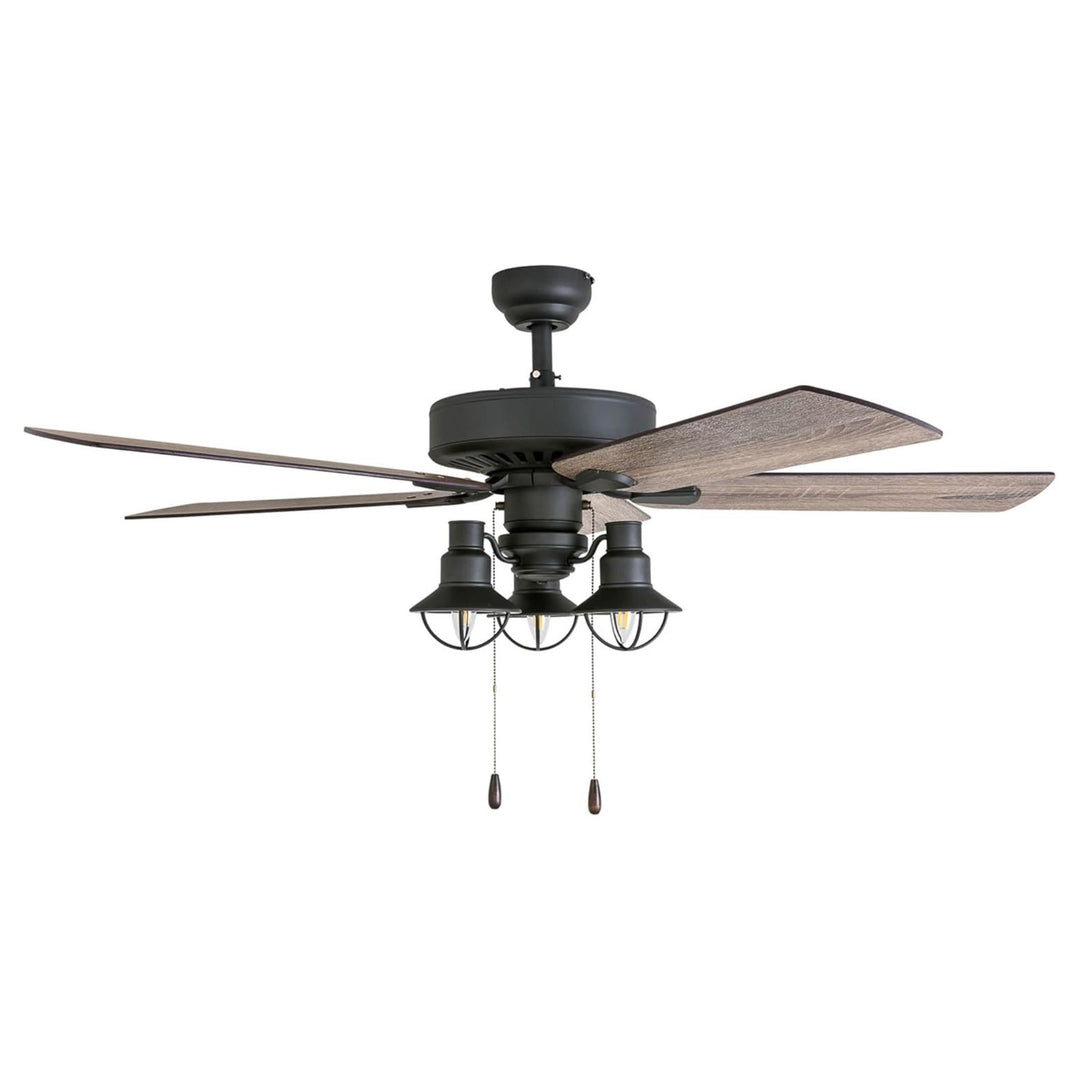 Prominence Home 52 Inch Ennora LED Ceiling Fan with Light and 5 Blades, Bronze - VMInnovations