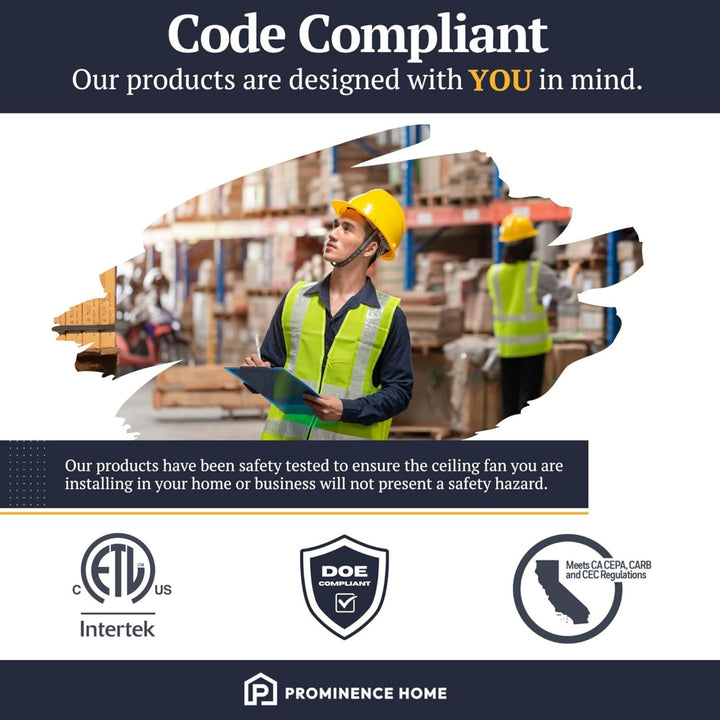 Prominence Home 52 Inch Ennora LED Ceiling Fan with Light and 5 Blades, Bronze - VMInnovations