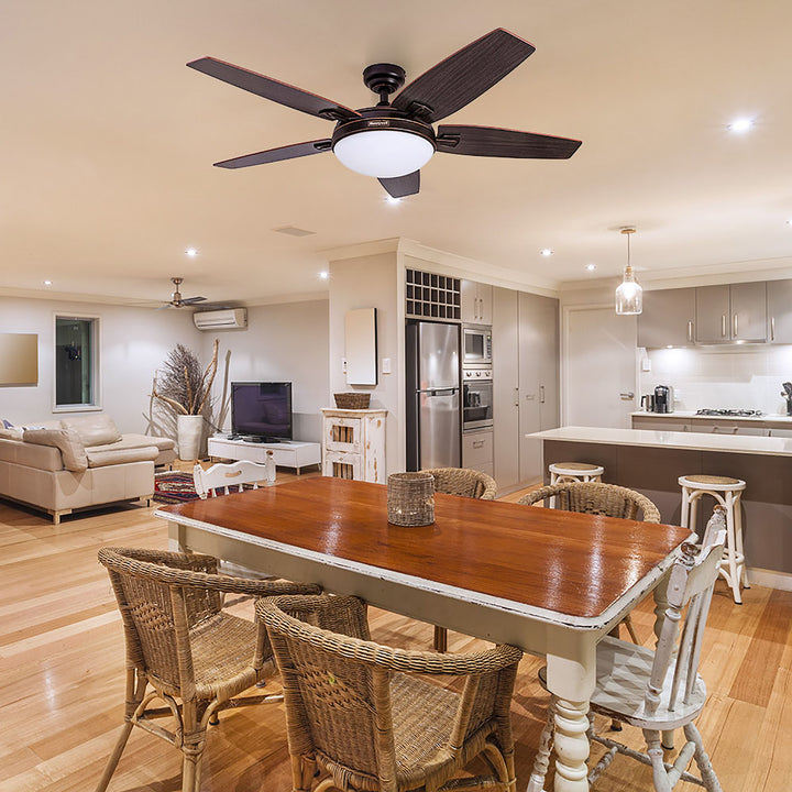 Honeywell Carmel Ceiling Fan, Quiet Motor and Remote Control, 48 Inch, Bronze - VMInnovations