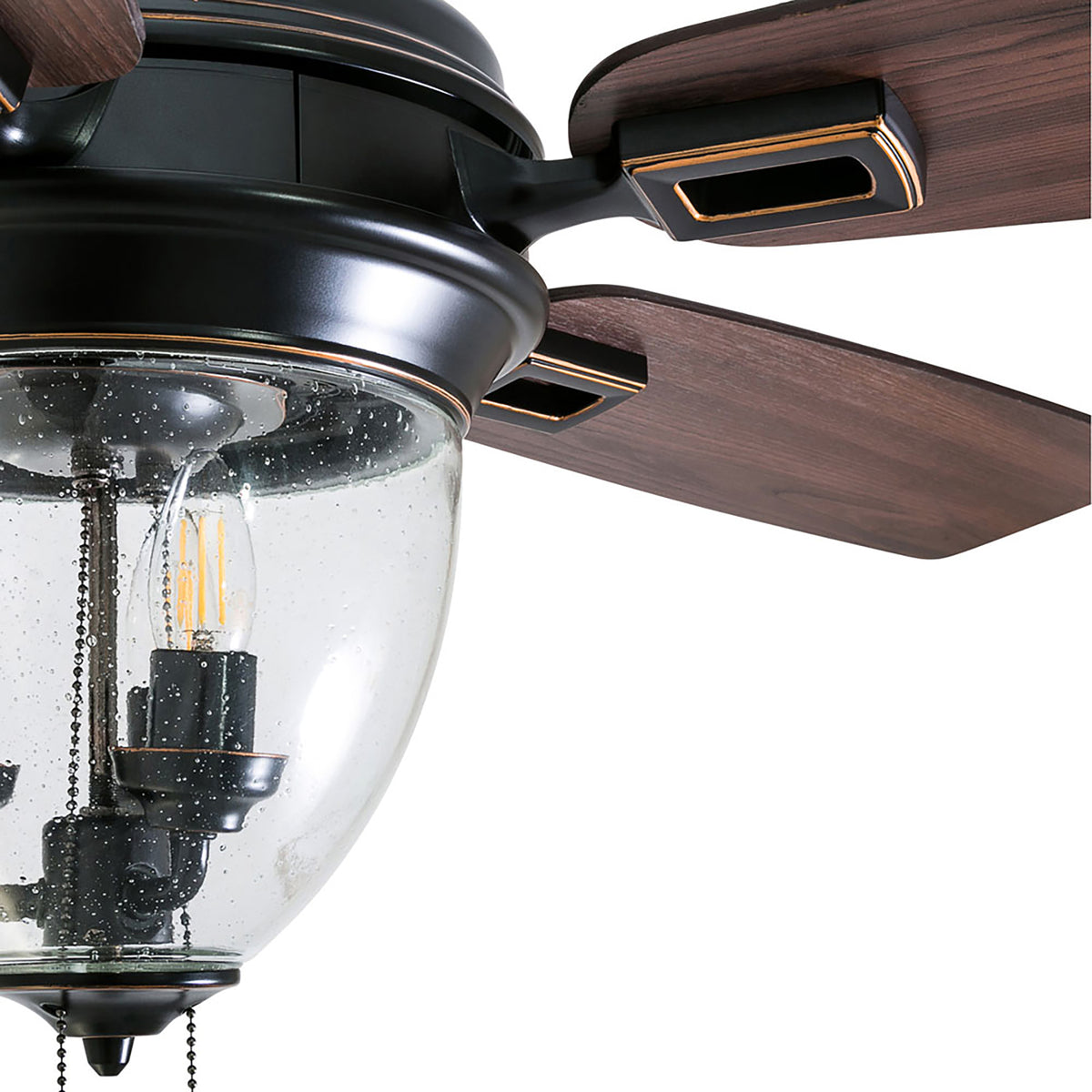 Honeywell Glencrest Ceiling Fan, Quite Motor/Pull Chain Control, 52"(For Parts)