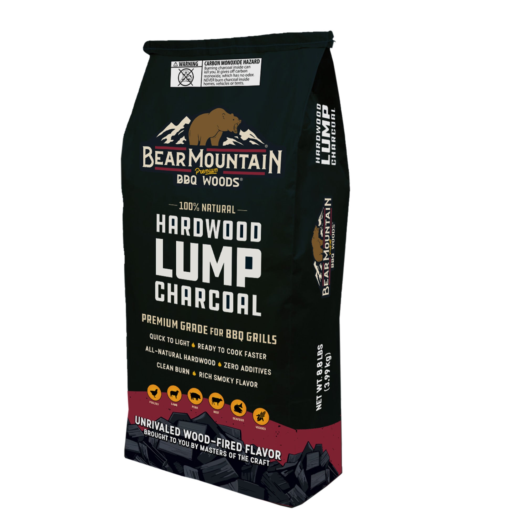 Bear Mountain BBQ Hardwood Lump Charcoal, Premium Grade for BBQ Grills(Open Box)