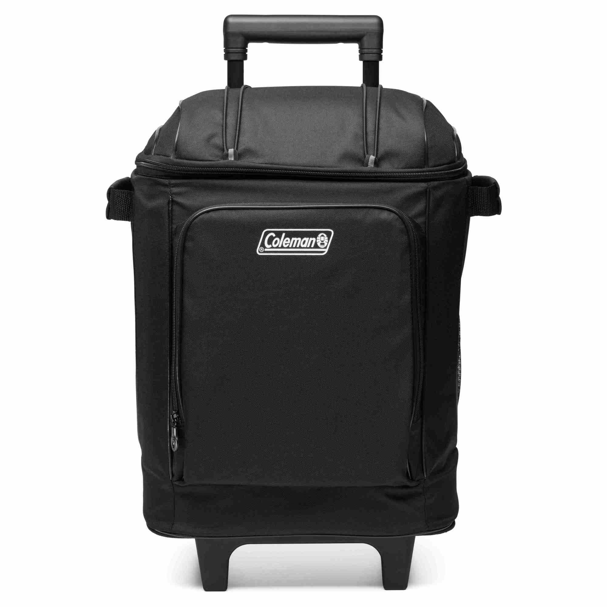 Coleman CHILLER 42-Can Soft-Sided Cooler w/ Wheels, Portable & Insulated, Black - VMInnovations