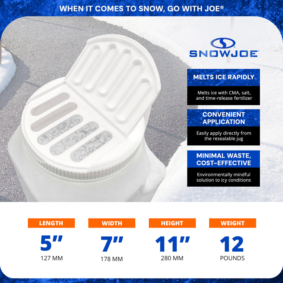 Snow Joe Keep It Green Pet Friendly Snow Melt Salt Pellets, 12 lbs - VMInnovations
