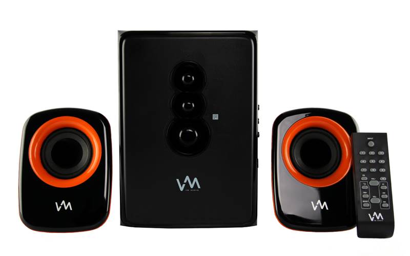 VM Audio EXCS210 350 Watt 2.1 Home/Computer Speakers Multimedia System USB/SD