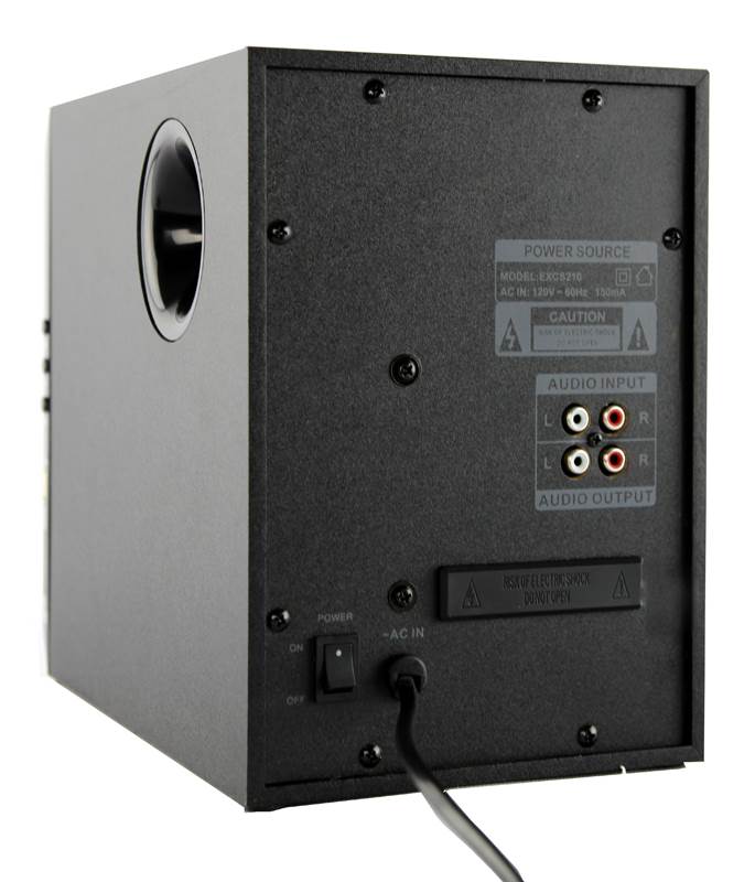 VM Audio EXCS210 350 Watt 2.1 Home/Computer Speakers Multimedia System USB/SD