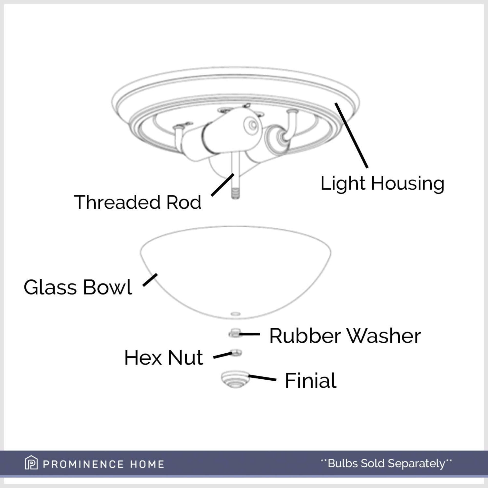 Prominence Home 2 Pack 13” Flush Mount Indoor Ceiling Light, Madalyn, Nickel