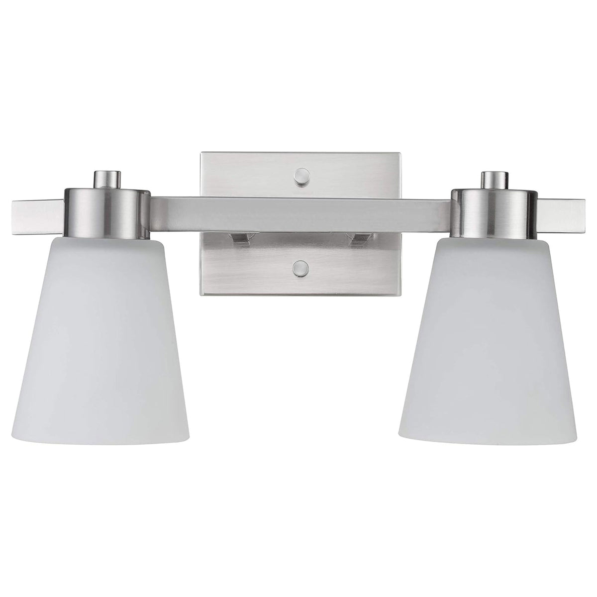 Prominence Home 2 Pack 2 Light Modern Bathroom Vanity Light with Frosted Glass - VMInnovations