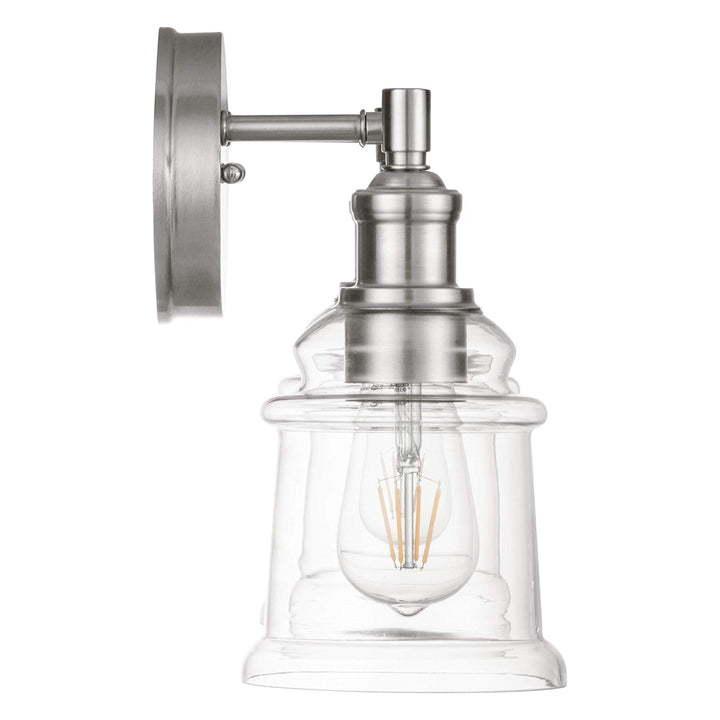 Prominence Home Eaton Ridge 2 Light Industrial Bathroom Vanity, Brushed Nickel - VMInnovations