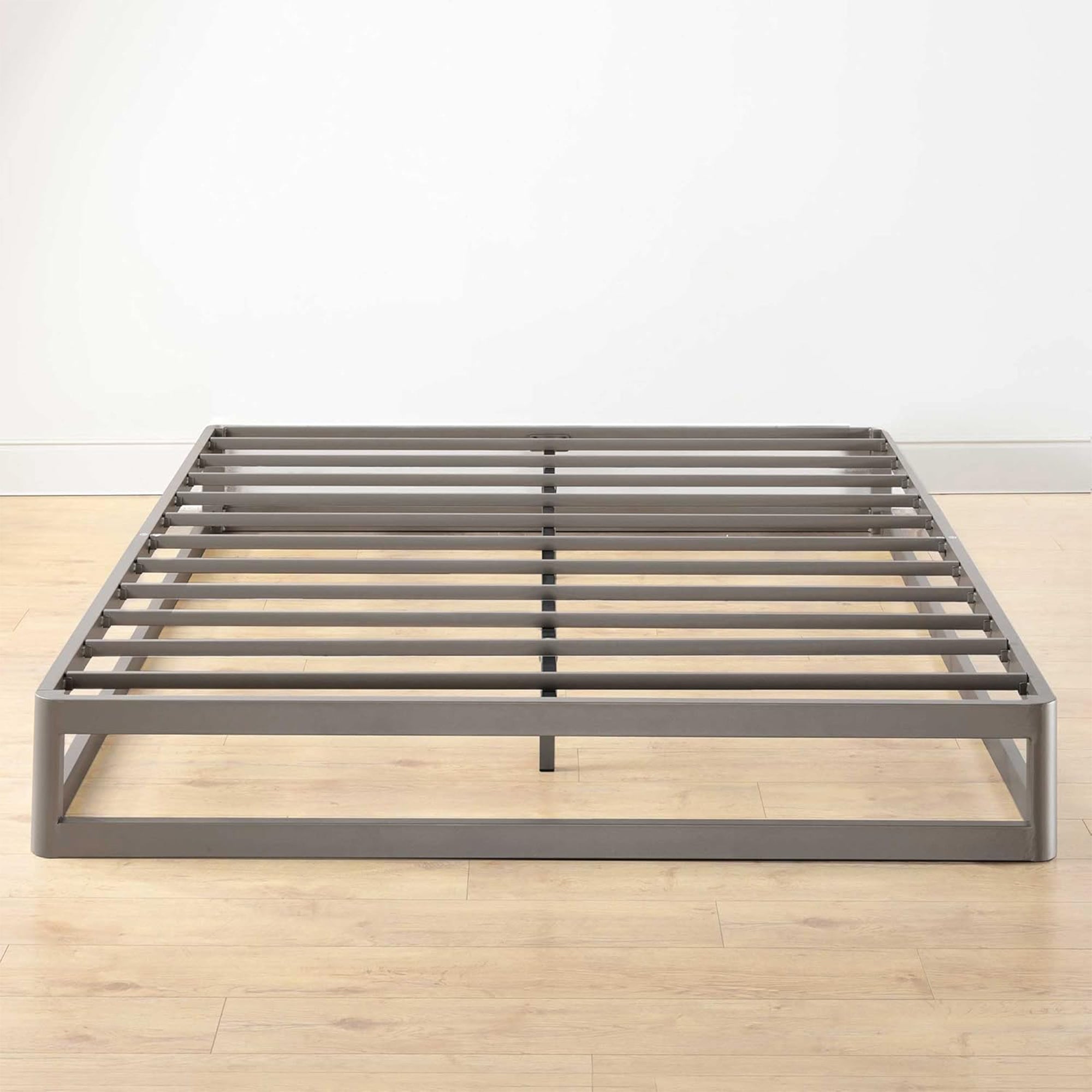 Mellow 9-Inch Metal Platform Bed Frame with Mattress Foundation, King, Gray - VMInnovations