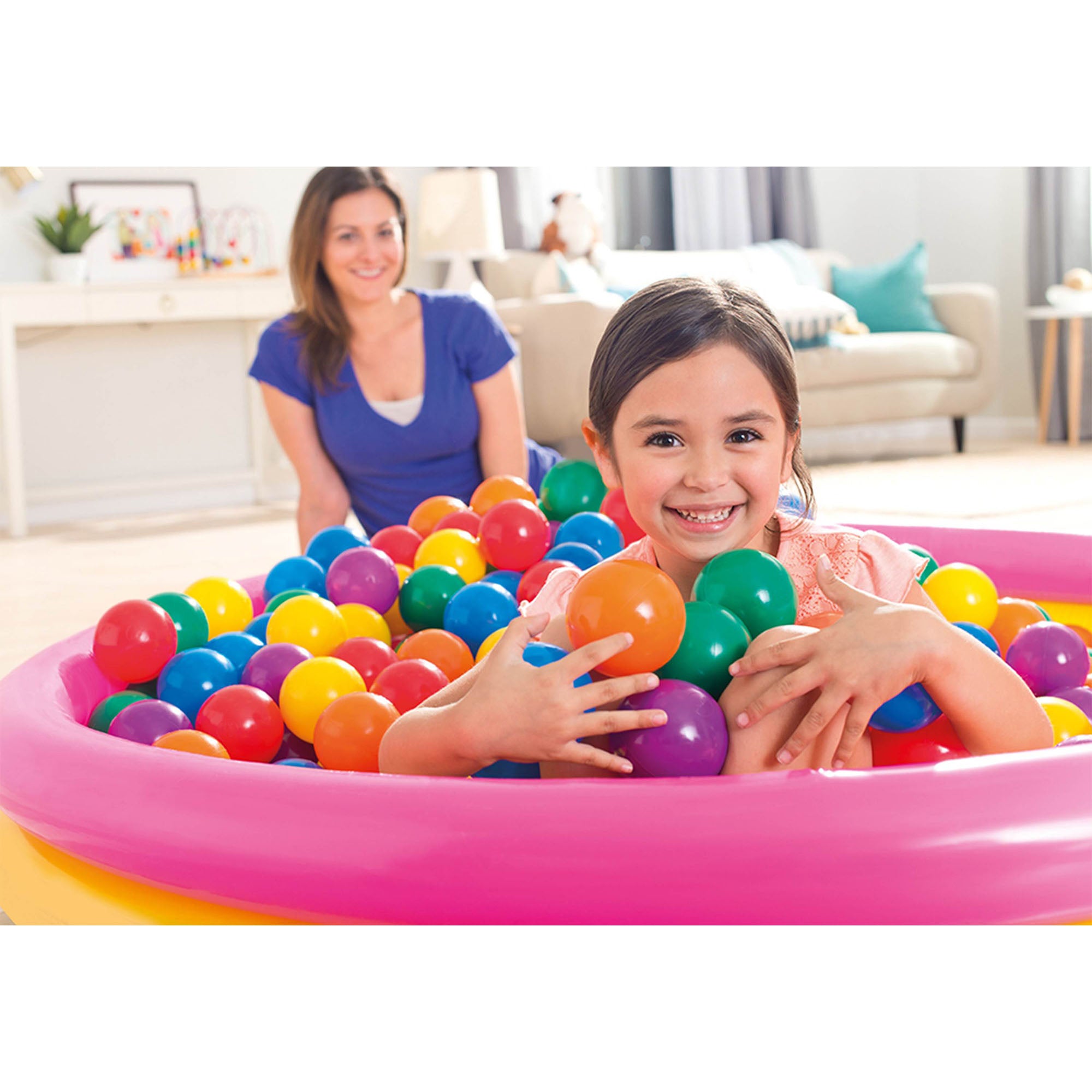 Intex 100-Pack Large Plastic Multi-Colored Fun Ballz (Used) - VMInnovations