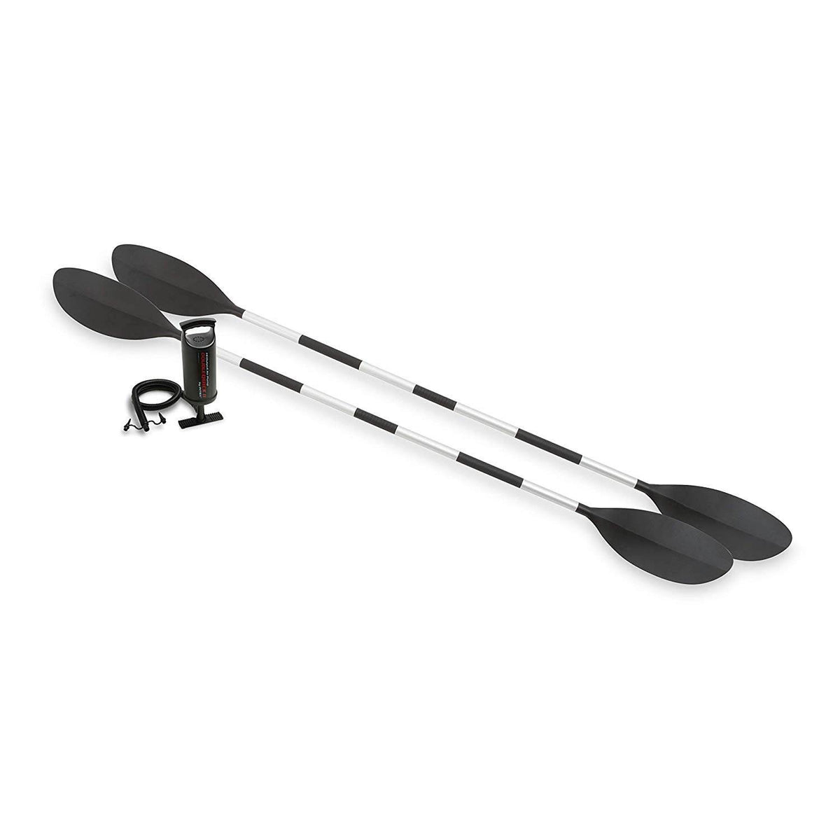 Intex 2-Person Inflatable Kayak w/ Oars & Air Pump & 4 Person Boat w/ Oars &Pump