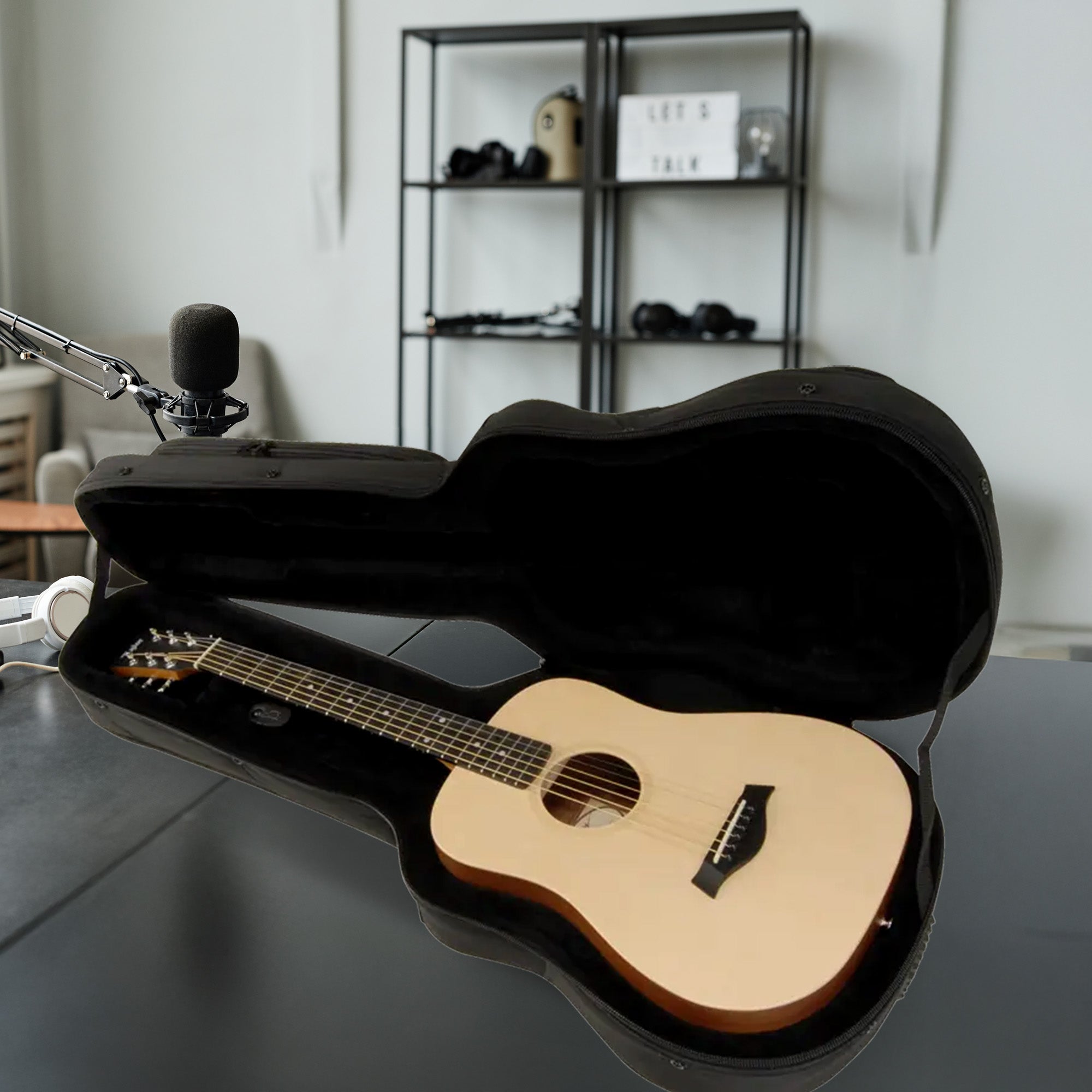 SKB Baby Taylor, Martin LX Acoustic Guitar Soft Case with Foam Protection, Black - VMInnovations