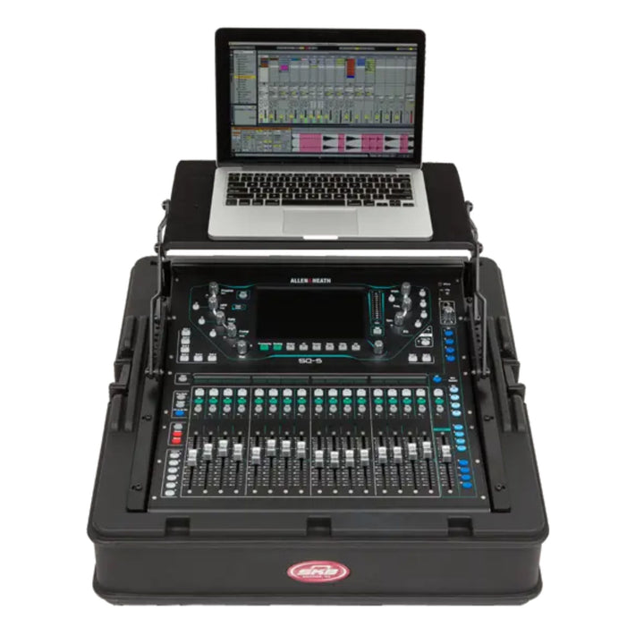 SKB Steel Rack Ears Mounting Hardware for Allen & Heath SQ5 Mixer Storage, Black - VMInnovations