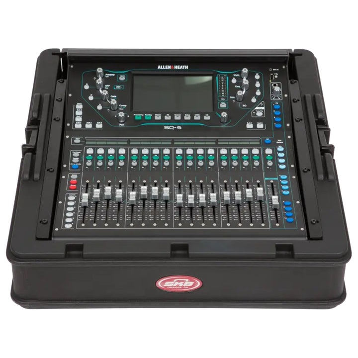 SKB Steel Rack Ears Mounting Hardware for Allen & Heath SQ5 Mixer Storage, Black - VMInnovations