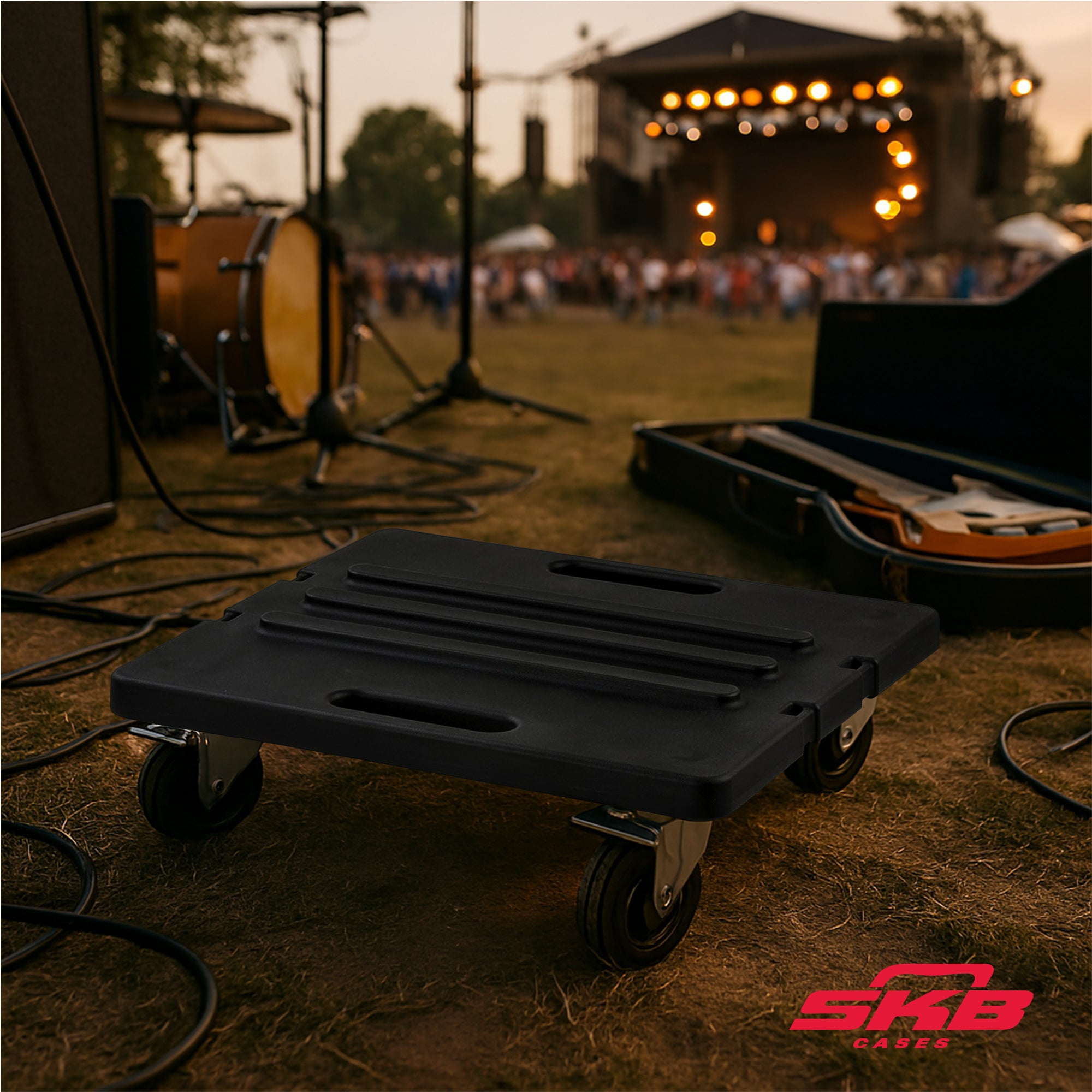 SKB Roto Rack/Shallow Rack Caster Platform with 4 Locking Wheels for Transport - VMInnovations