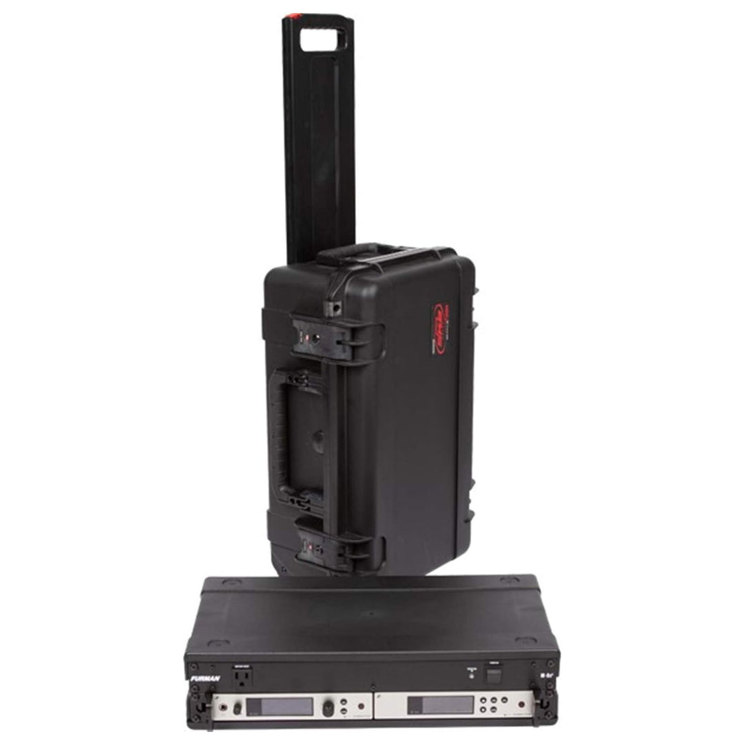 SKB iSeries 2U Shallow Fly Rack, Waterproof Polypropylene Hard Case, 9 Inch - VMInnovations