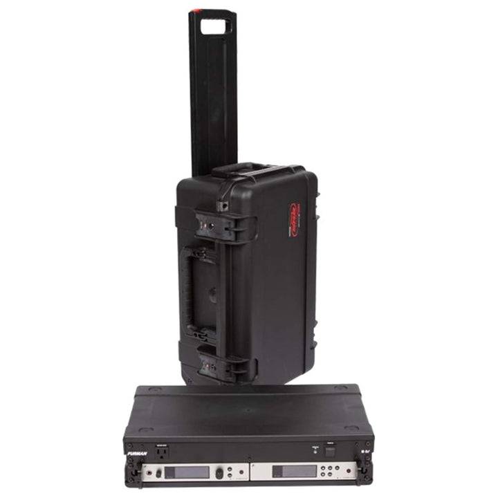SKB iSeries 2U Shallow Fly Rack, Waterproof Polypropylene Hard Case, 9 Inch - VMInnovations
