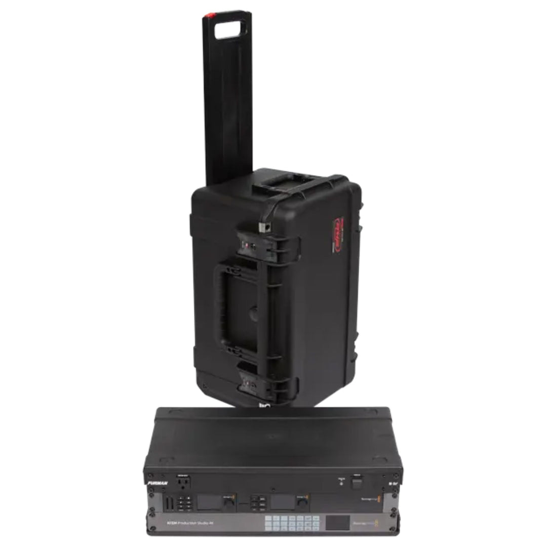 SKB iSeries 3U Shallow Fly Rack, Waterproof Polypropylene Hard Case, 9 Inch - VMInnovations