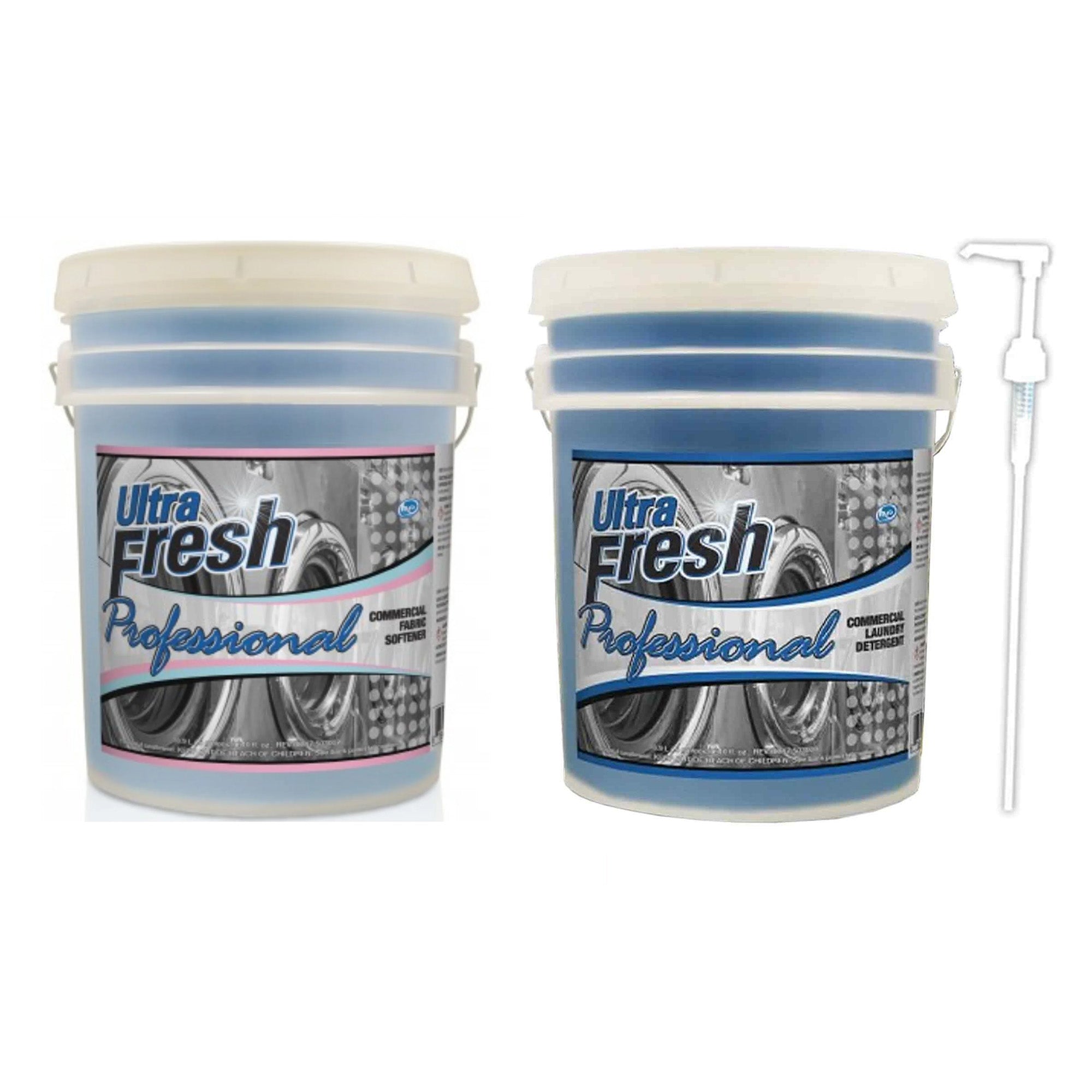 Ultra Fresh Professional Commercial Laundry Detergent with Fabric Softener Combo