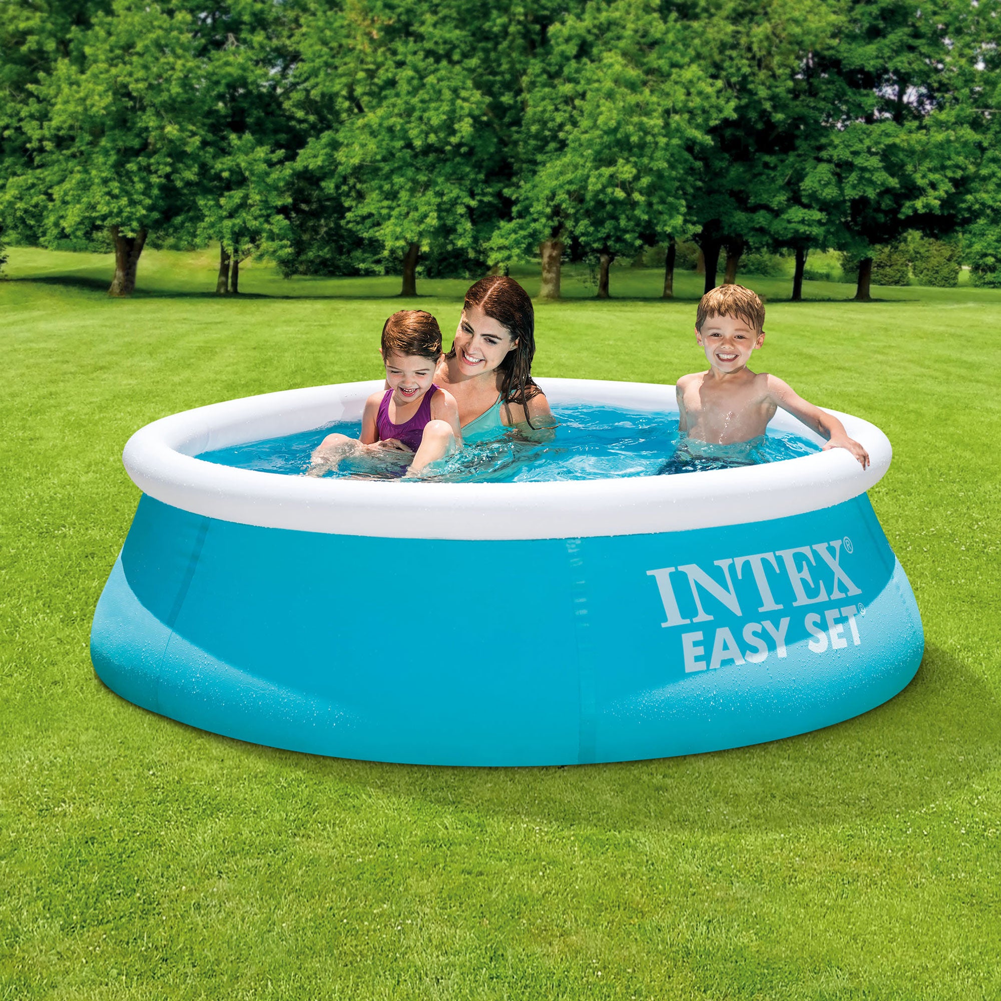 Intex 6' x 20" Easy Set Inflatable Swimming Pool - Aqua Blue | 28101E (Open Box) - VMInnovations