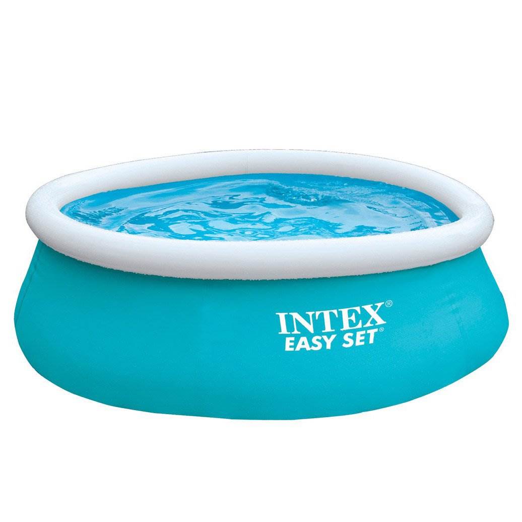 Intex 6ft x 20in Easy Set Inflatable Outdoor KidsSwimming Pool & Chlorine Tabs - VMInnovations