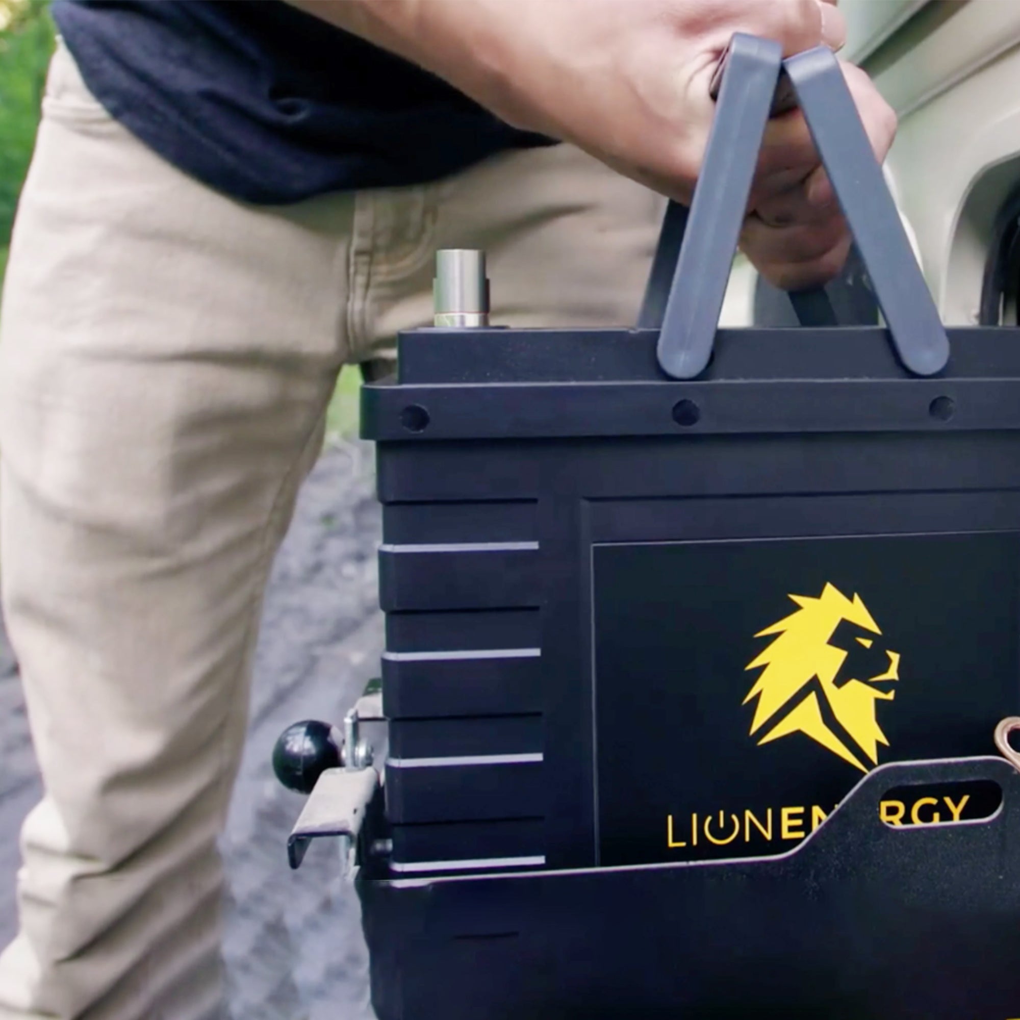 Lion Energy Lithium Rechargeable Deep Cycle Battery, Bluetooth, UT1300 BT, Black
