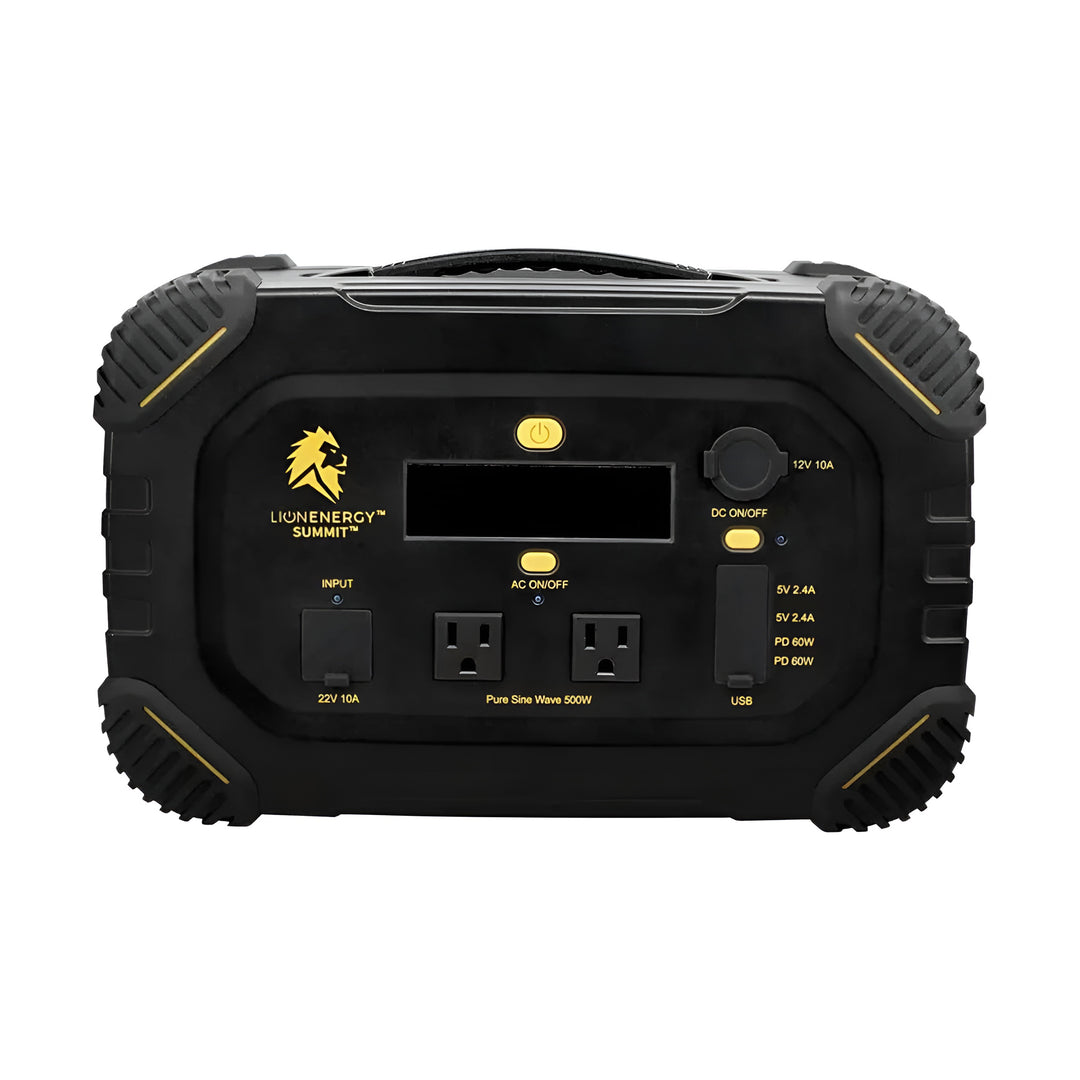 Lion Energy Summit Portable Solar Generator Power Station, 665 Wh, 530W Inverter - VMInnovations