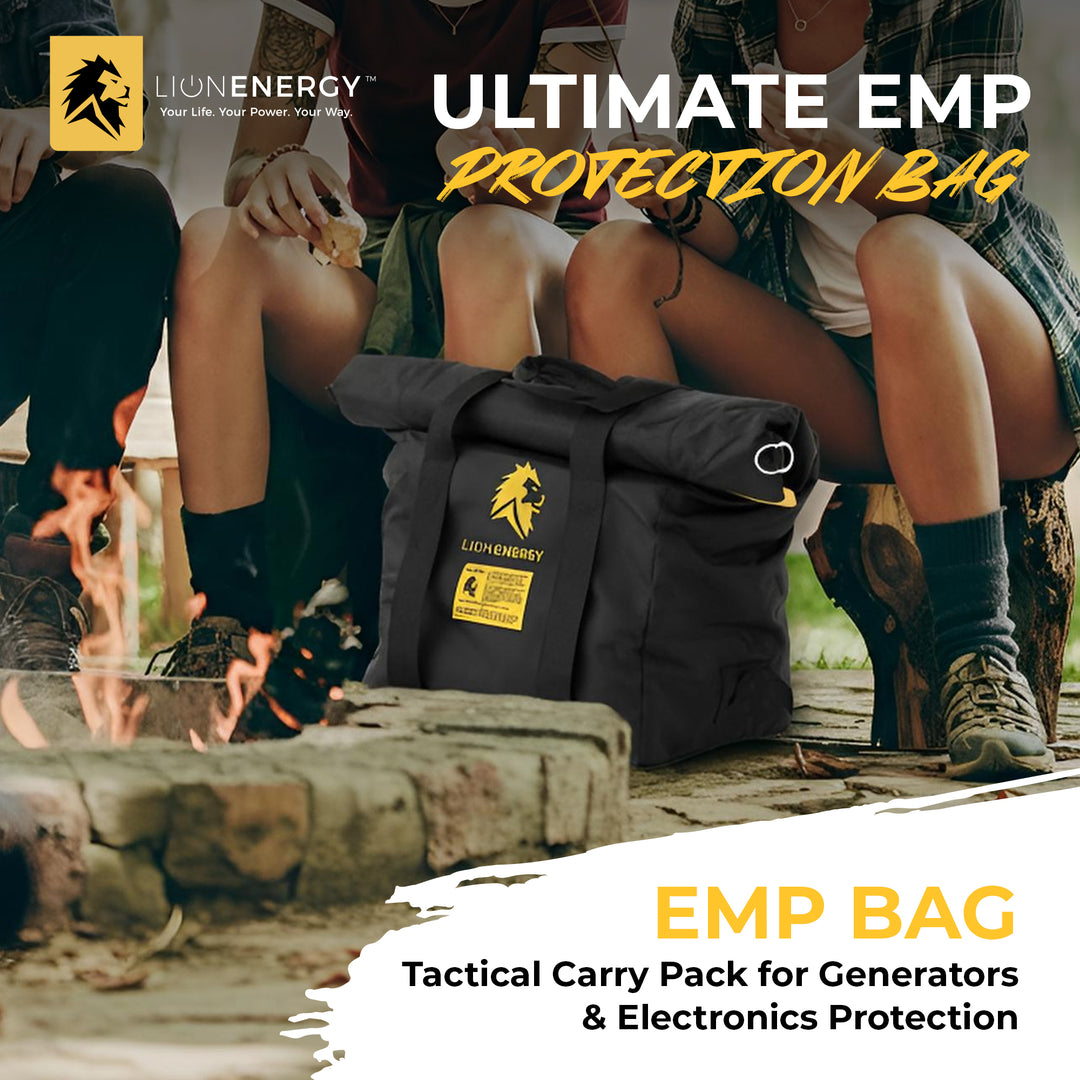 Lion Energy EMP Bag, Tactical Carry Pack for Generators & Electronics Protection - VMInnovations