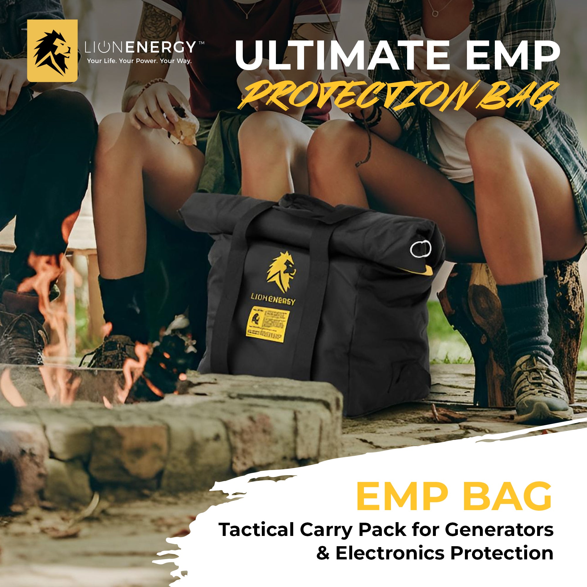 Lion Energy Carry Pack for Generators & Electronics Protection (Open Box) - VMInnovations