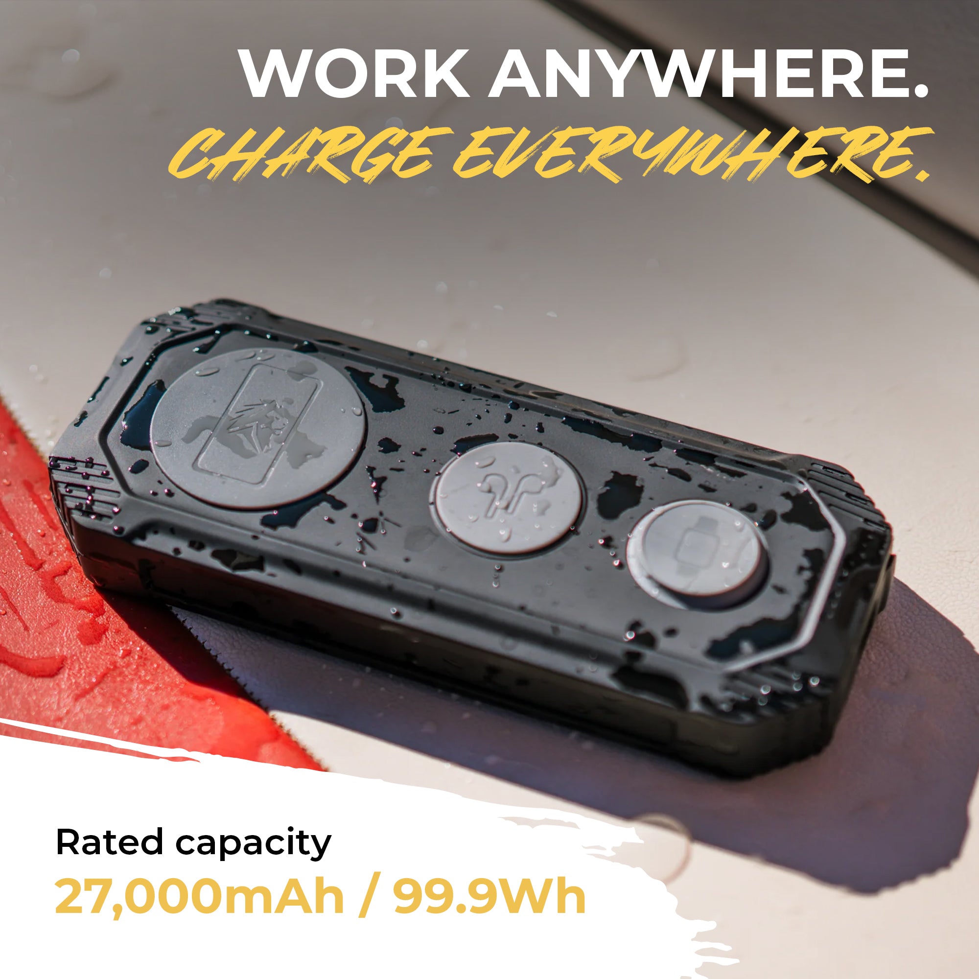 Lion Energy 3-in-1 Wireless & USB Charger for Phone, Ear Buds & Watch (Open Box) - VMInnovations