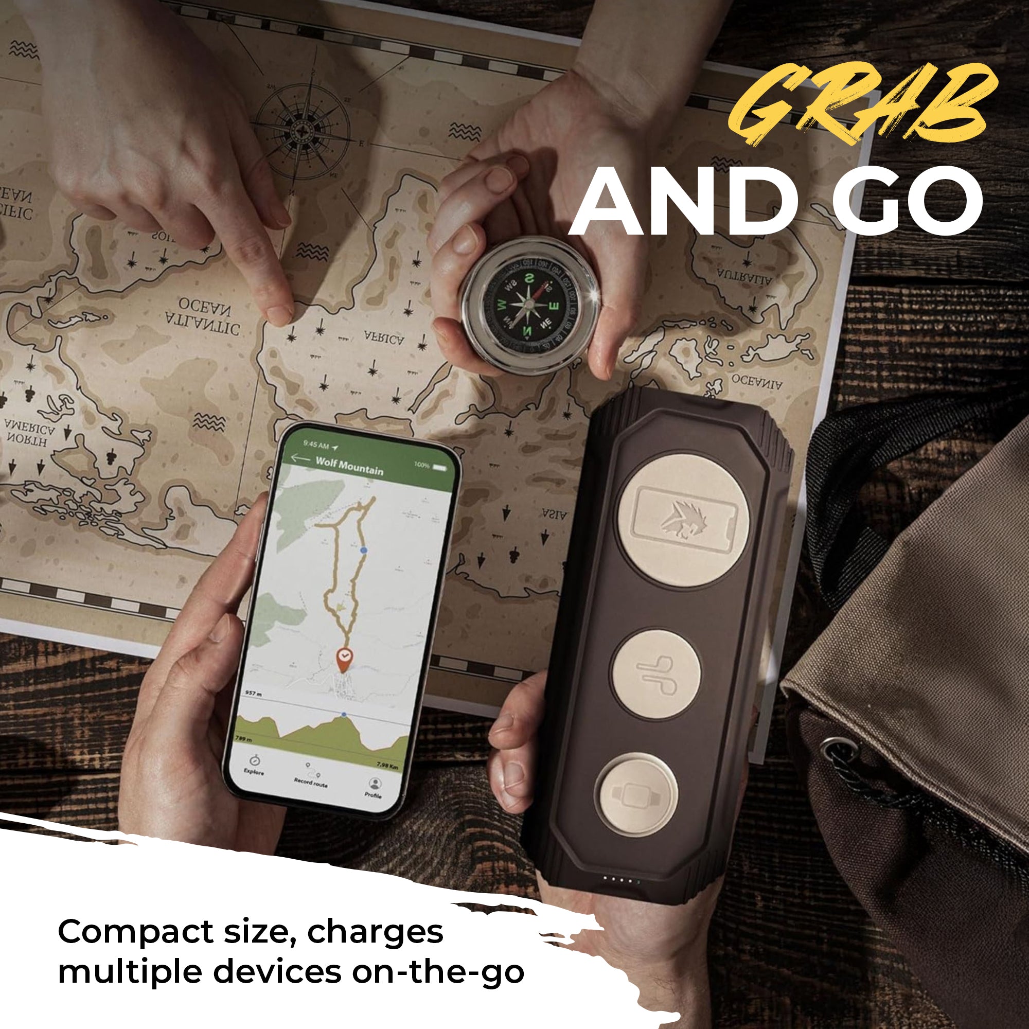 Lion Energy 3-in-1 Wireless & USB Charger for Phone, Ear Buds & Watch (Open Box) - VMInnovations
