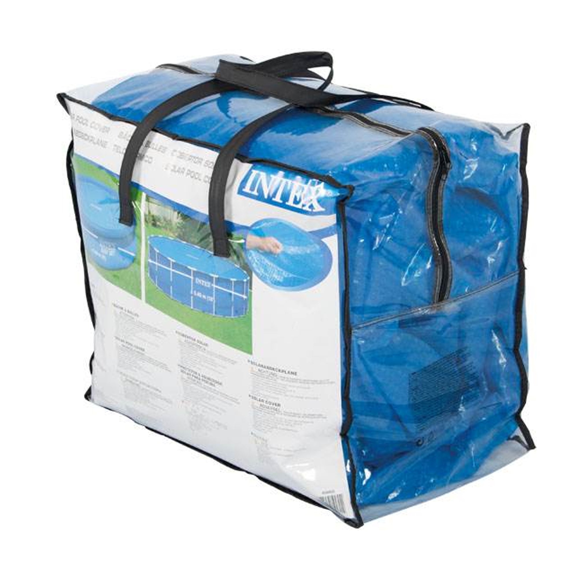 Intex 12' Round Easy Set and Metal Frame Pool Solar Tarp, Cover Only (Open Box) - VMInnovations