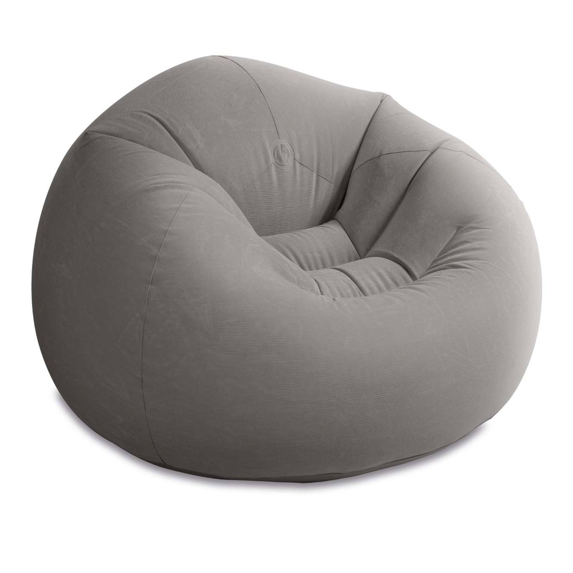 INTEX Inflatable Lounge Beanless Lounger Bag Chair - Grey (Open Box)