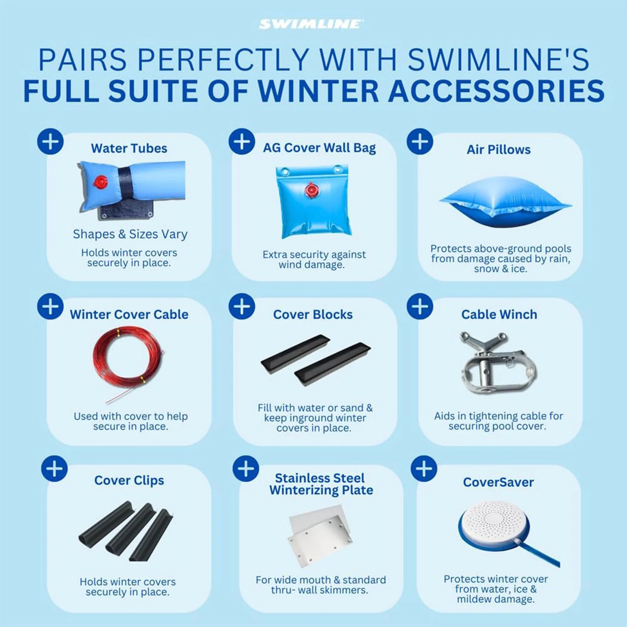 Swimline Hydrotools Silver King Winter Cover for Ground Pools (Open Box)