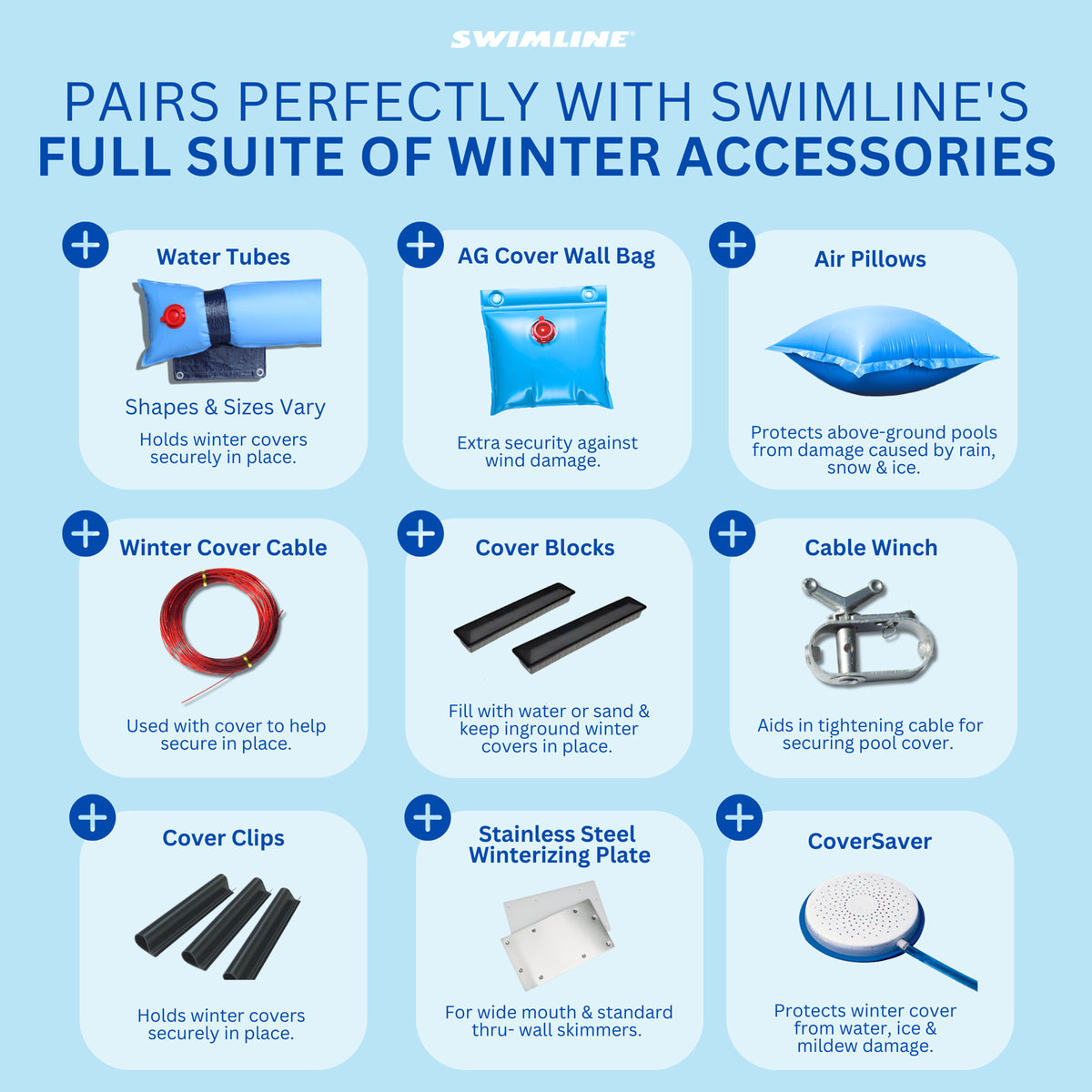 Swimline 24 Foot Round RipStopper Above and InGround Swimming Pool Cover | RIG24 - VMInnovations