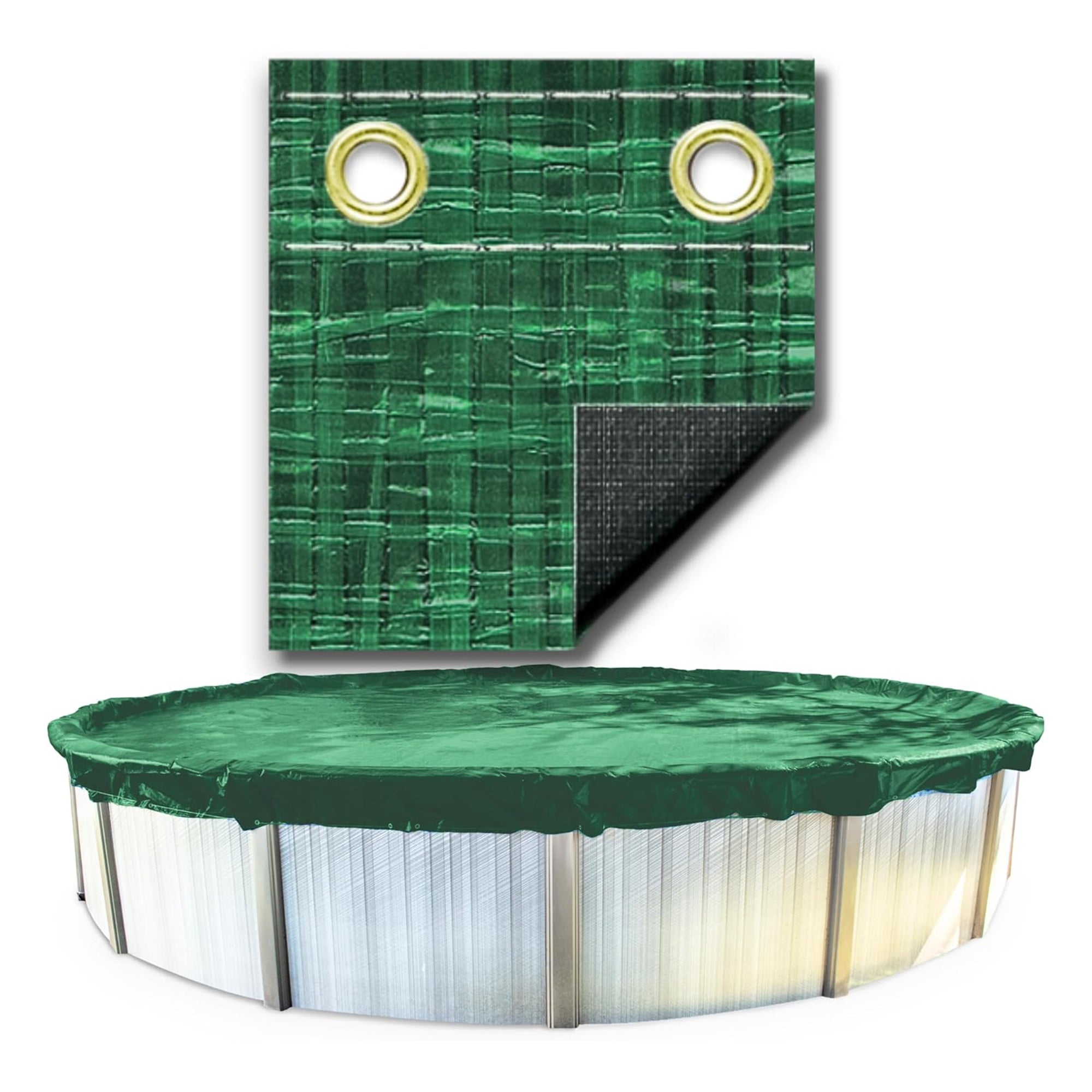 Swimline Hydrotools Ripstopper Winter Pool Cover for 12' Round Above Ground Pool - VMInnovations